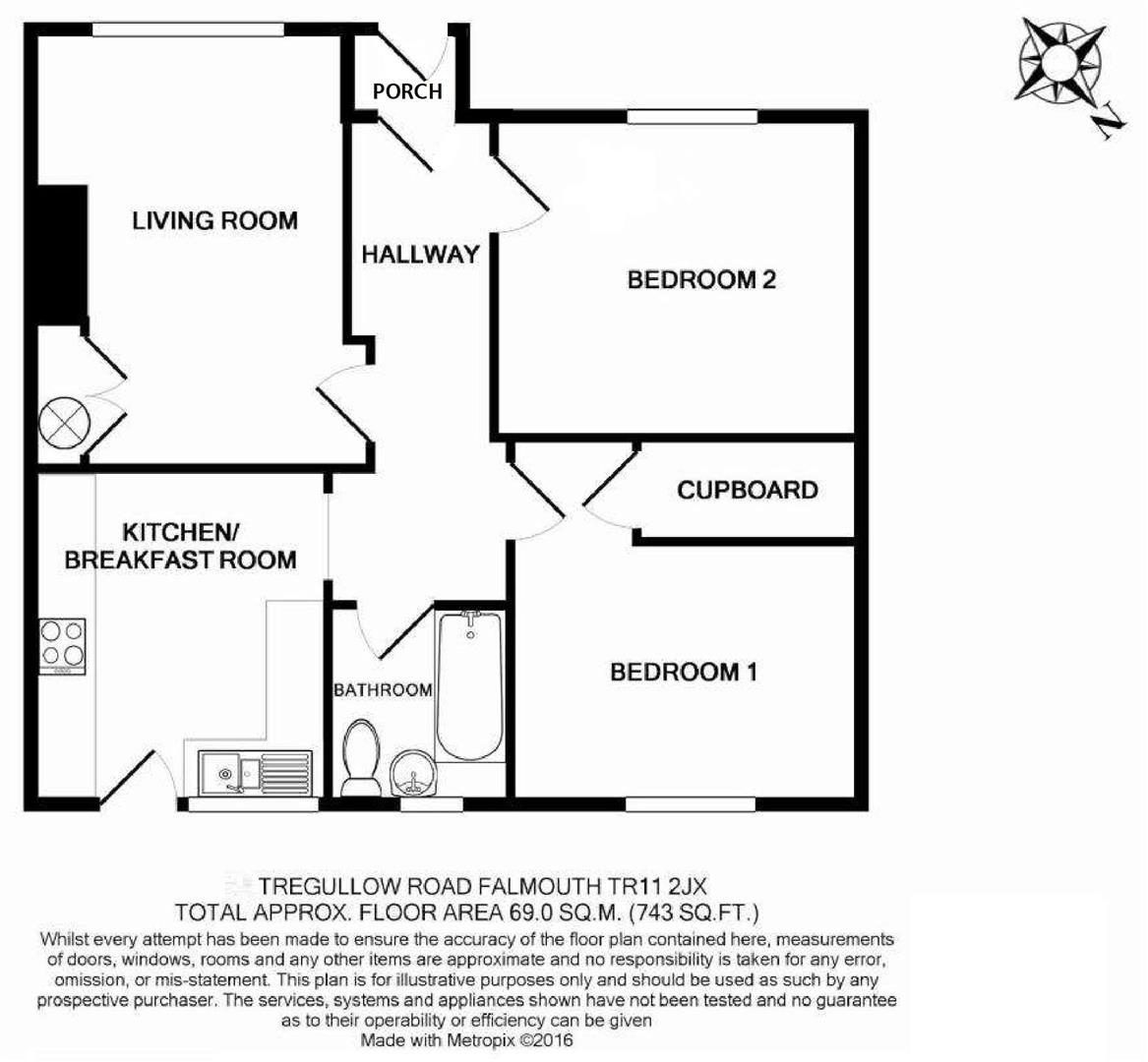 Tregullow Road, Falmouth TR11, 2 bedroom flat for sale 66408985 PrimeLocation