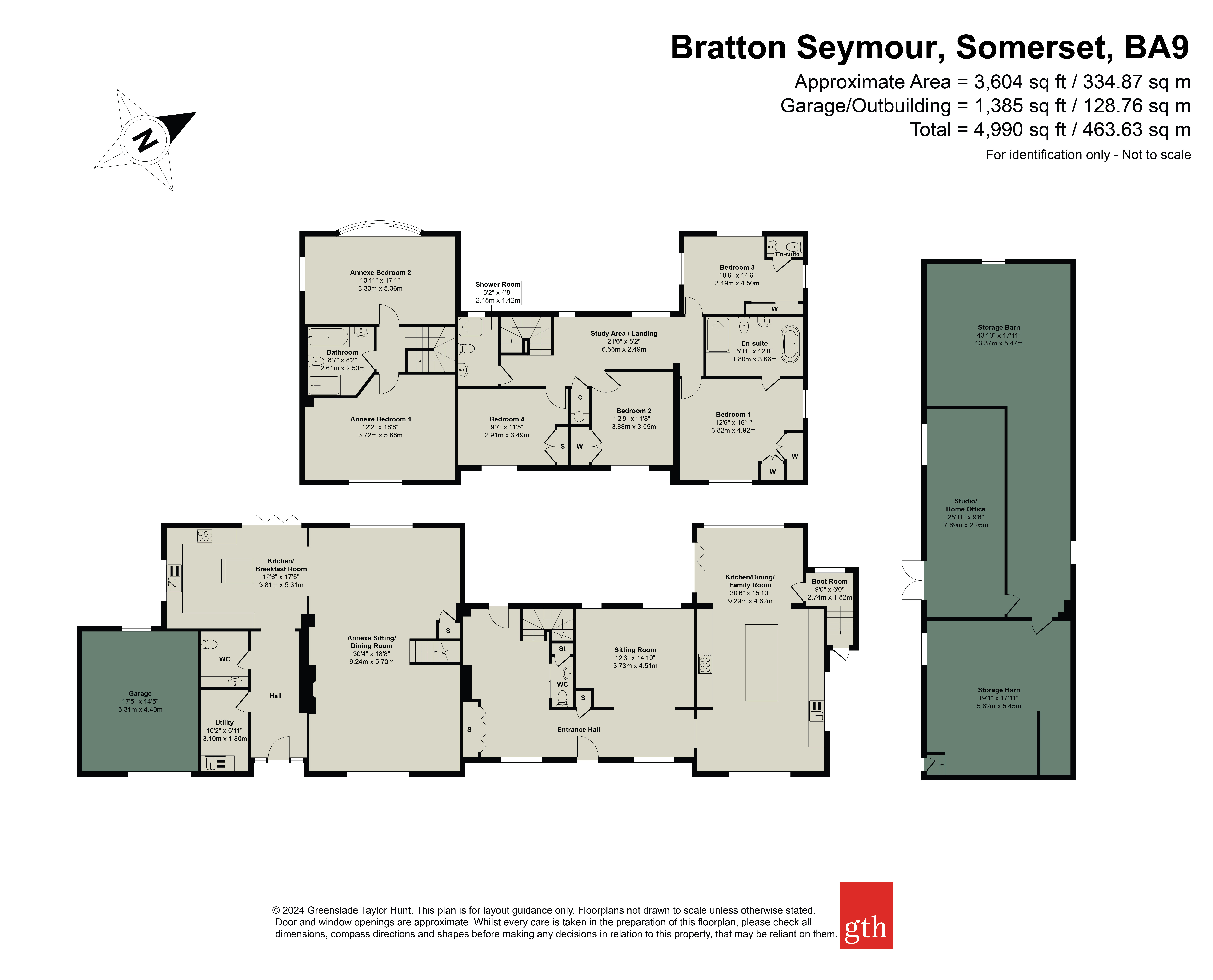 Hill View House,, Bratton Seymour, Somerset floorplan