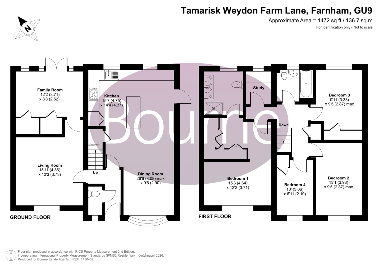 Tamarisk,, Weydon Farm Lane, Farnham floorplan