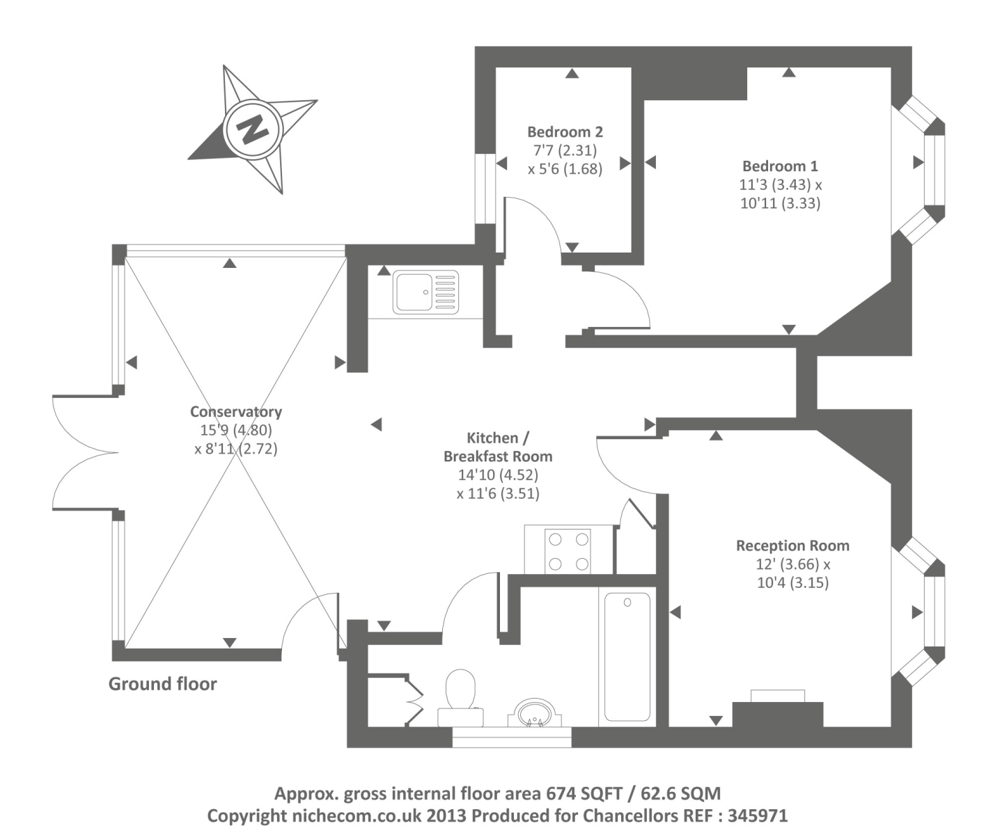 2 Bedrooms Maisonette to rent in White Lion Road, Amersham HP7