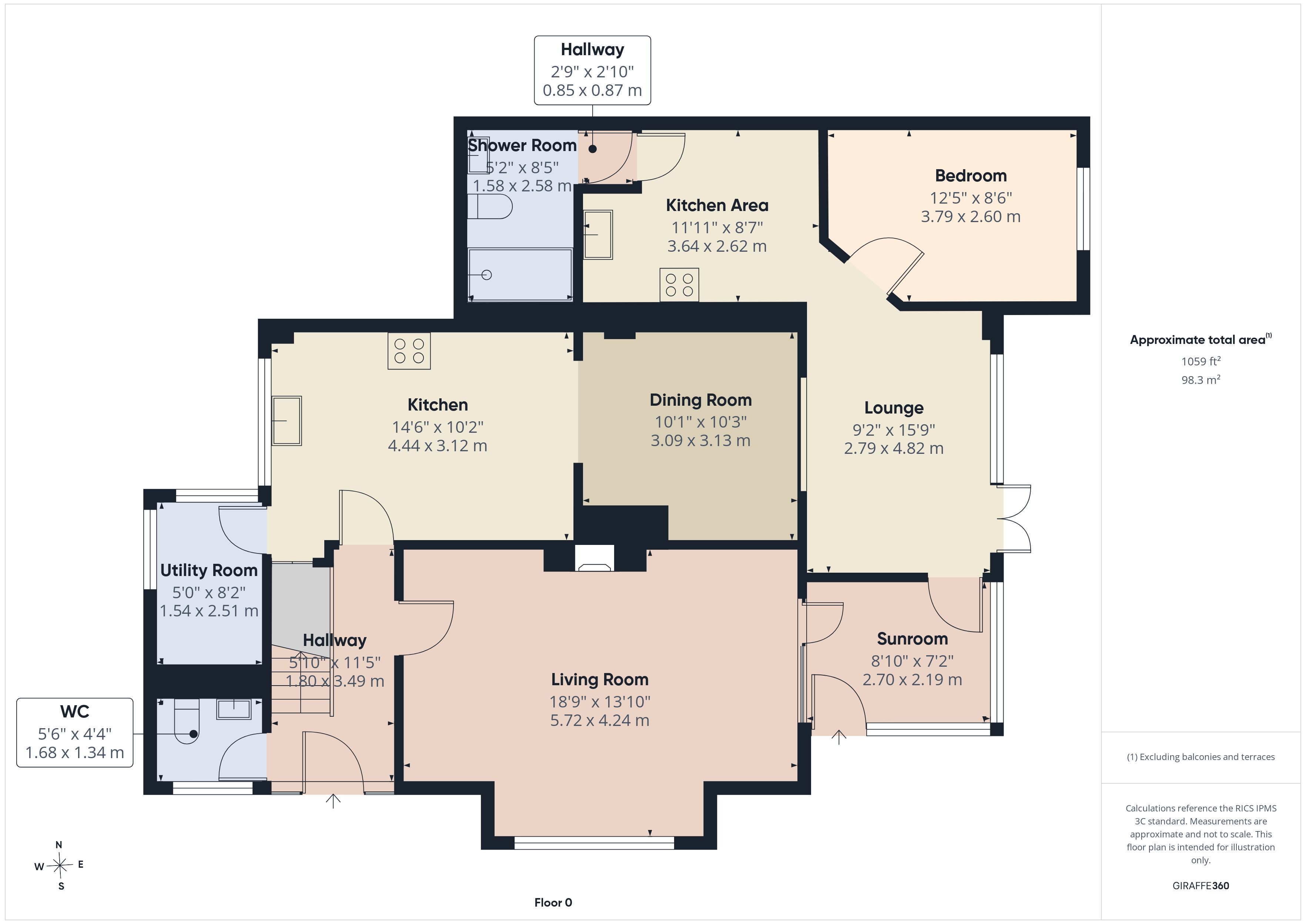 2, Oakley Close, Bridgwater floorplan