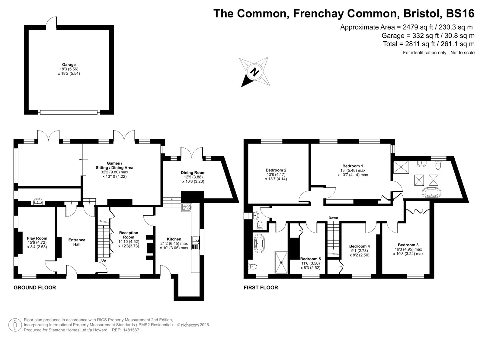 3, The Common, Frenchay floorplan