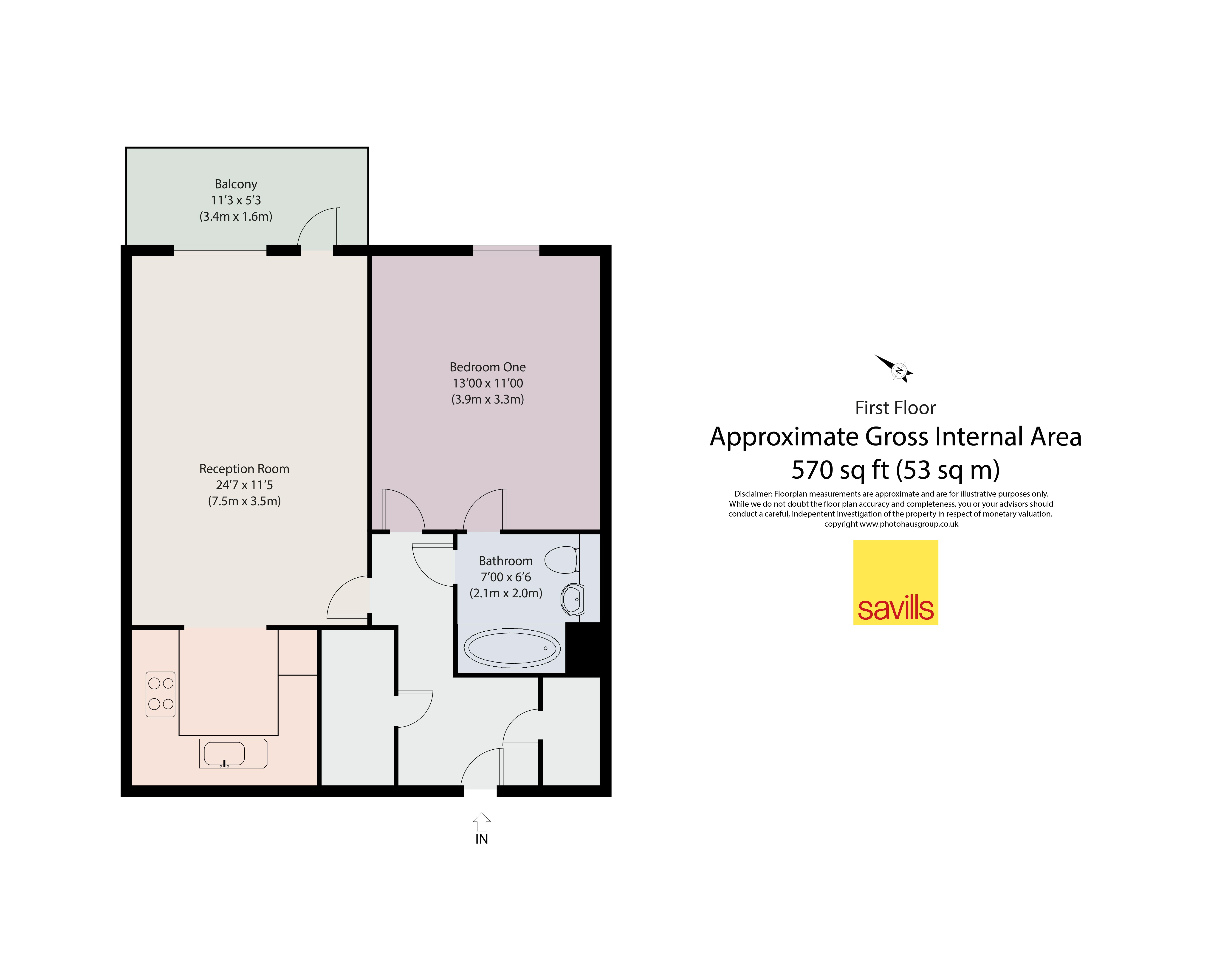 102, Augustine Court, Woolwich floorplan