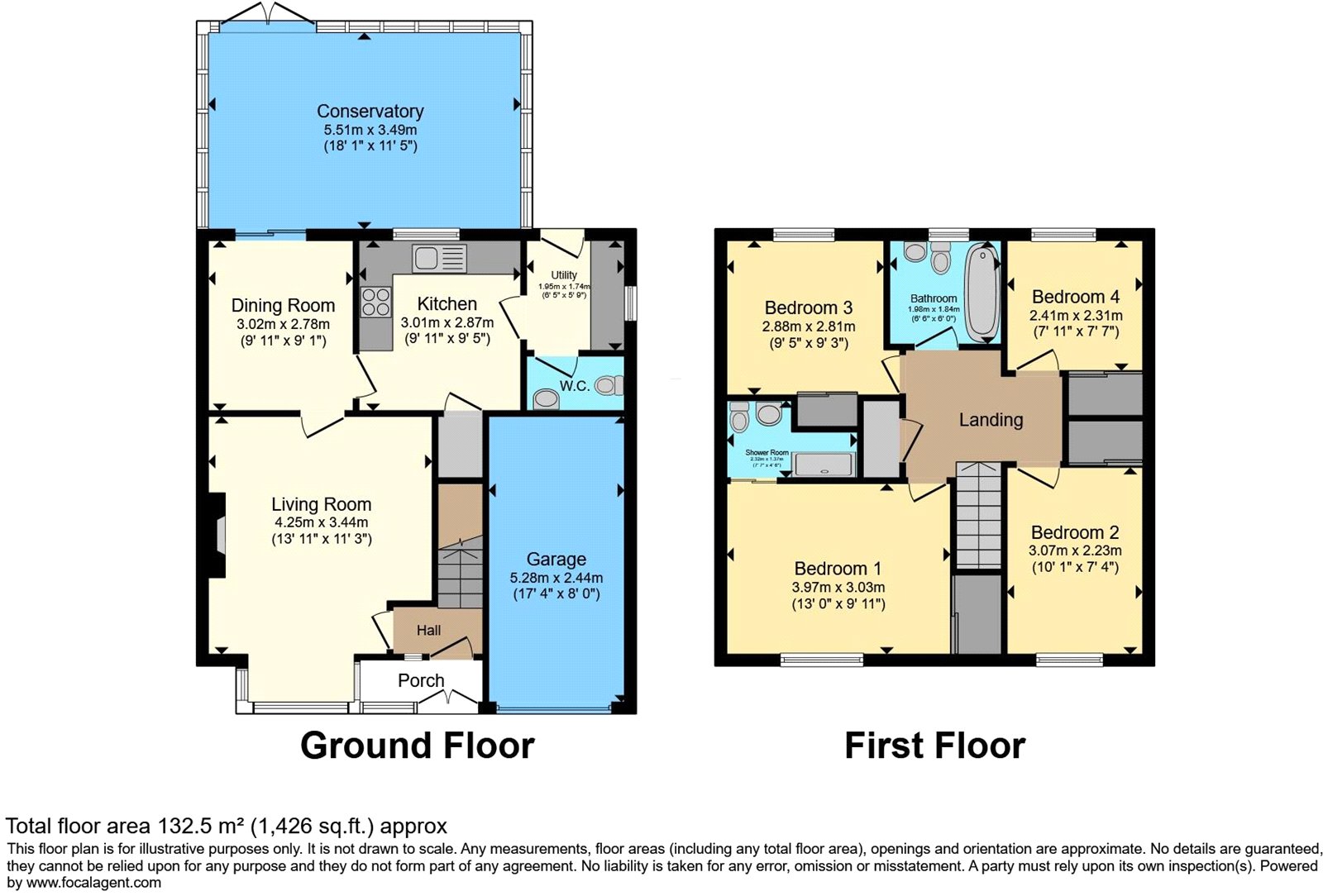 16, Castleview Grove, Staffordshire floorplan
