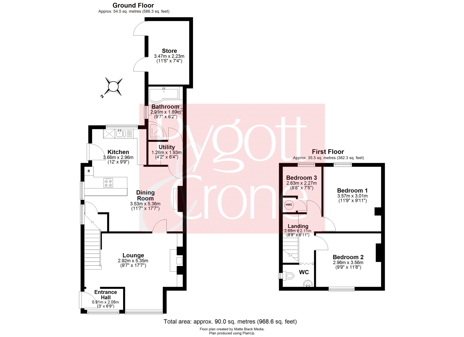 107, Bicker Road, Spalding floorplan