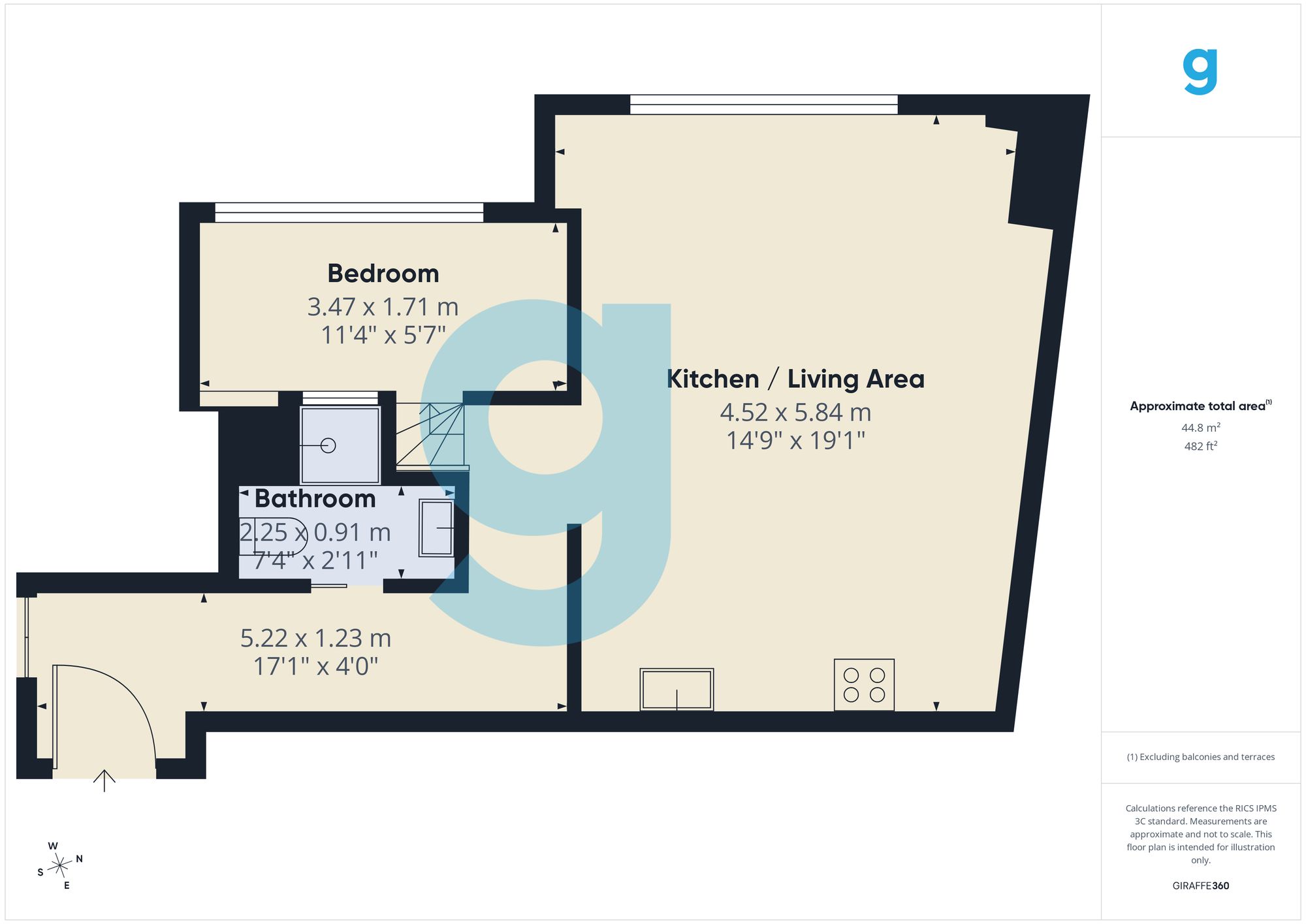 Apt 505, Beetham Tower, Liverpool floorplan