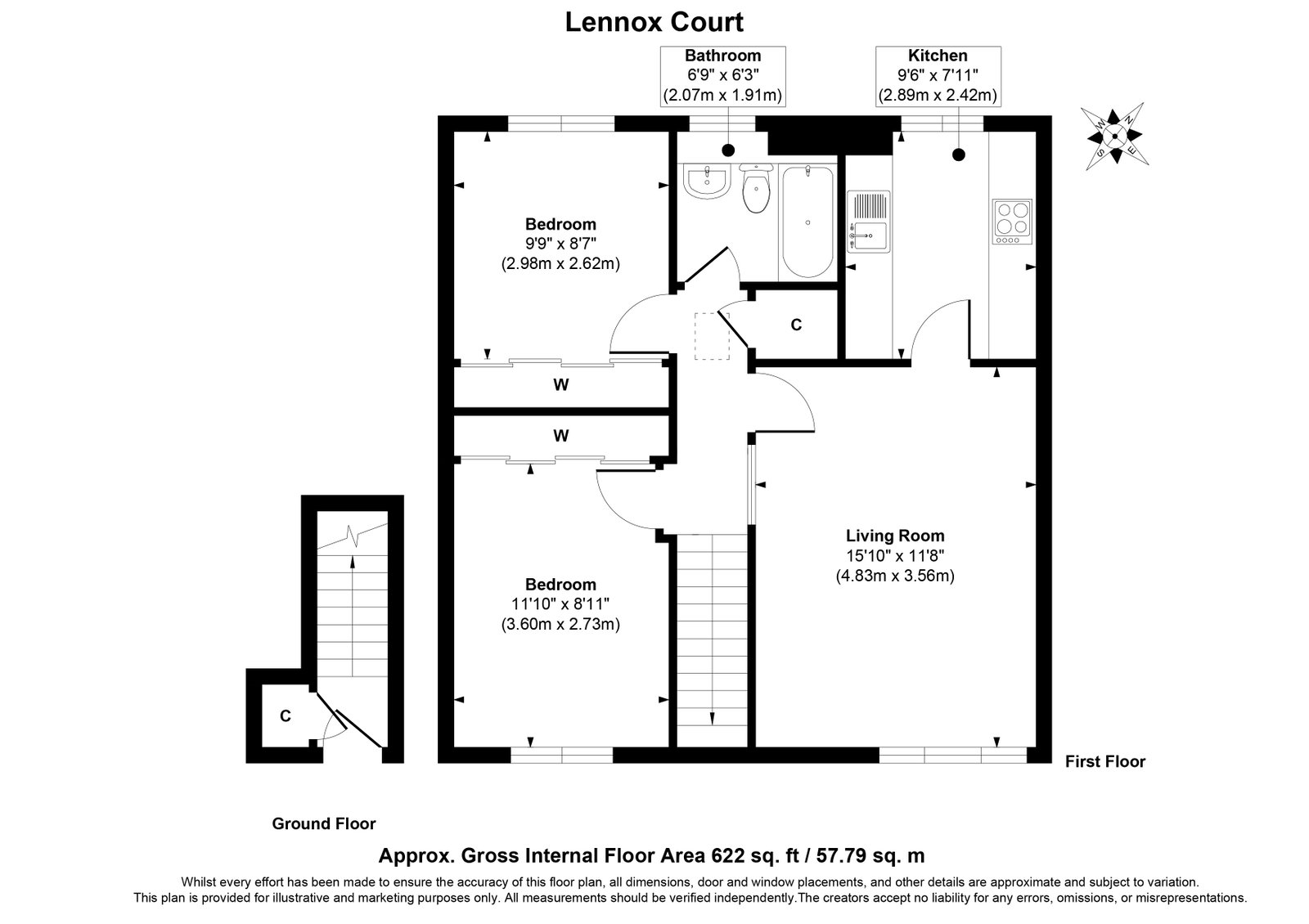 37, Lennox Court, Glenrothes floorplan