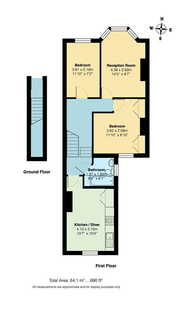 Flat 2, 410, Lea Bridge Road, Leyton floorplan