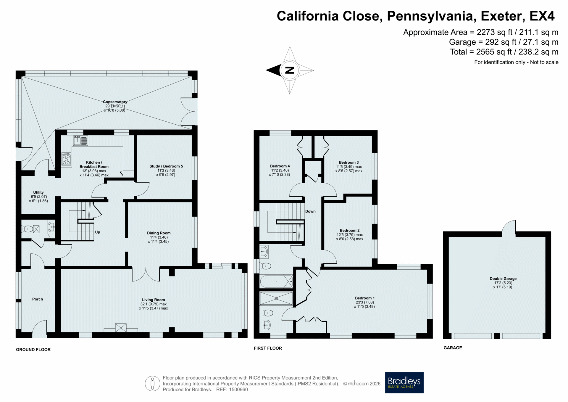 3, California Close, Exeter floorplan