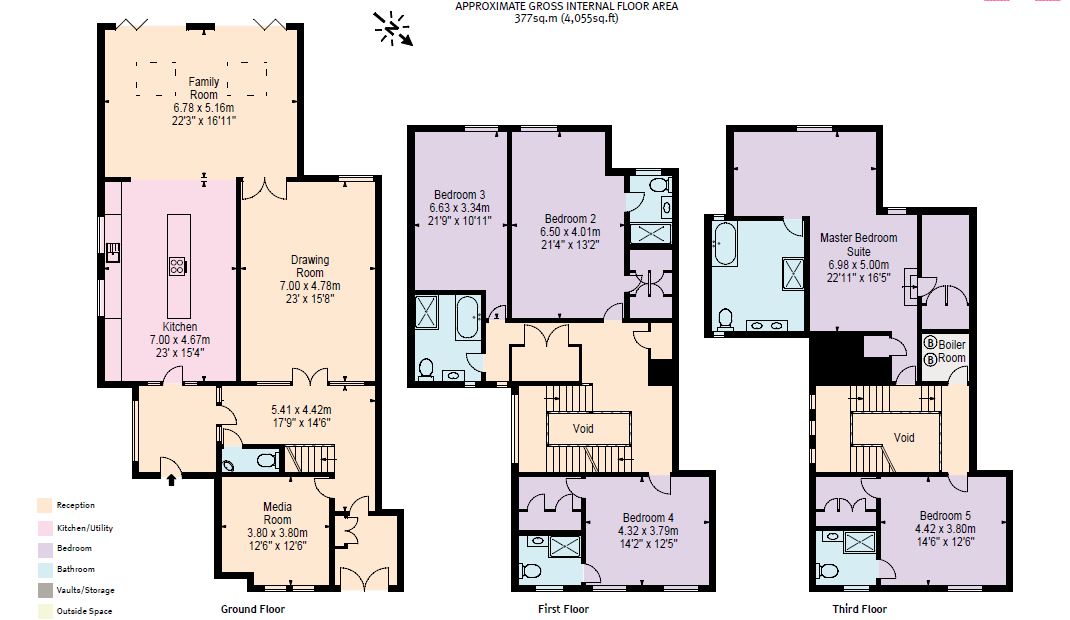 5 Bedrooms Semi-detached house to rent in Banbury Road, Oxford OX2