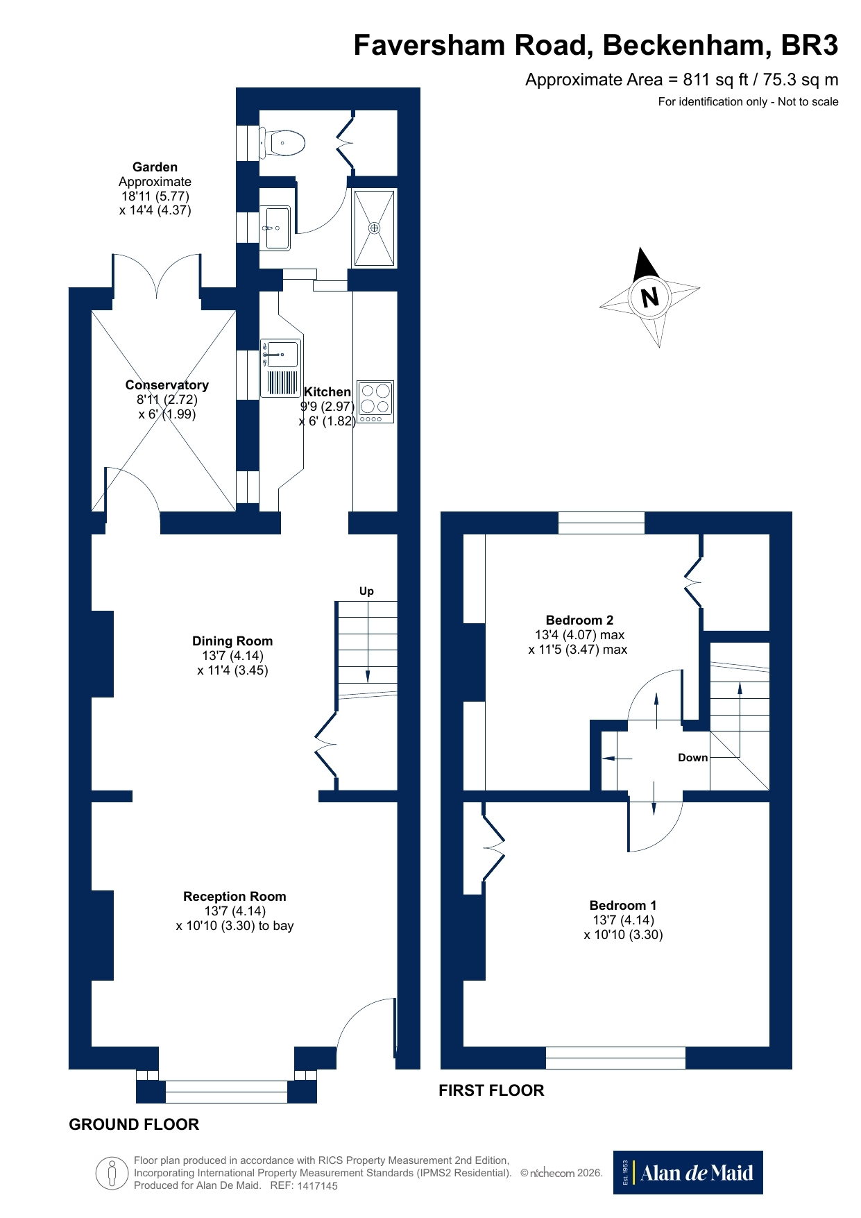 5, Faversham Road, Beckenham floorplan
