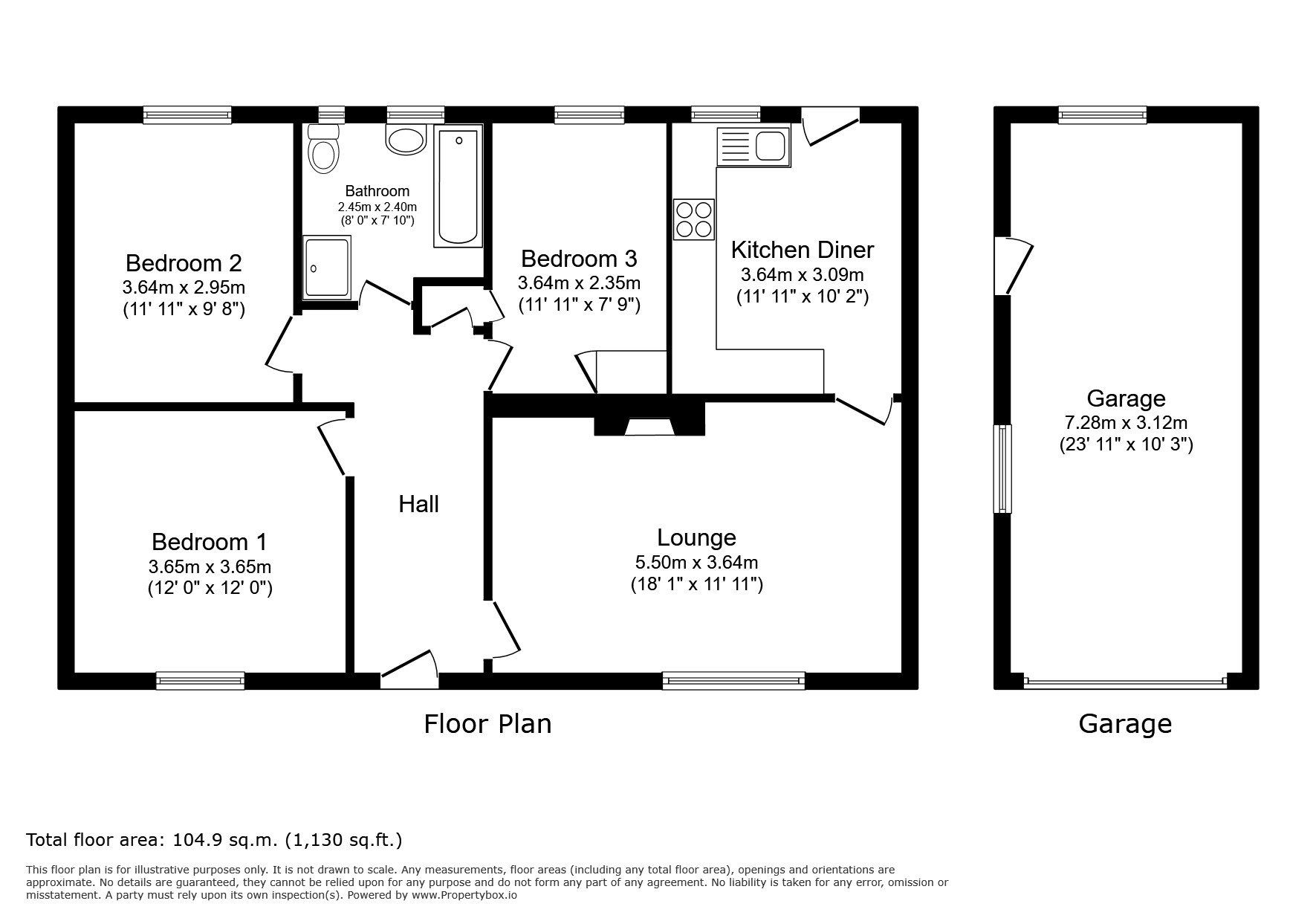 9, Gloucester Grove, Wakefield floorplan