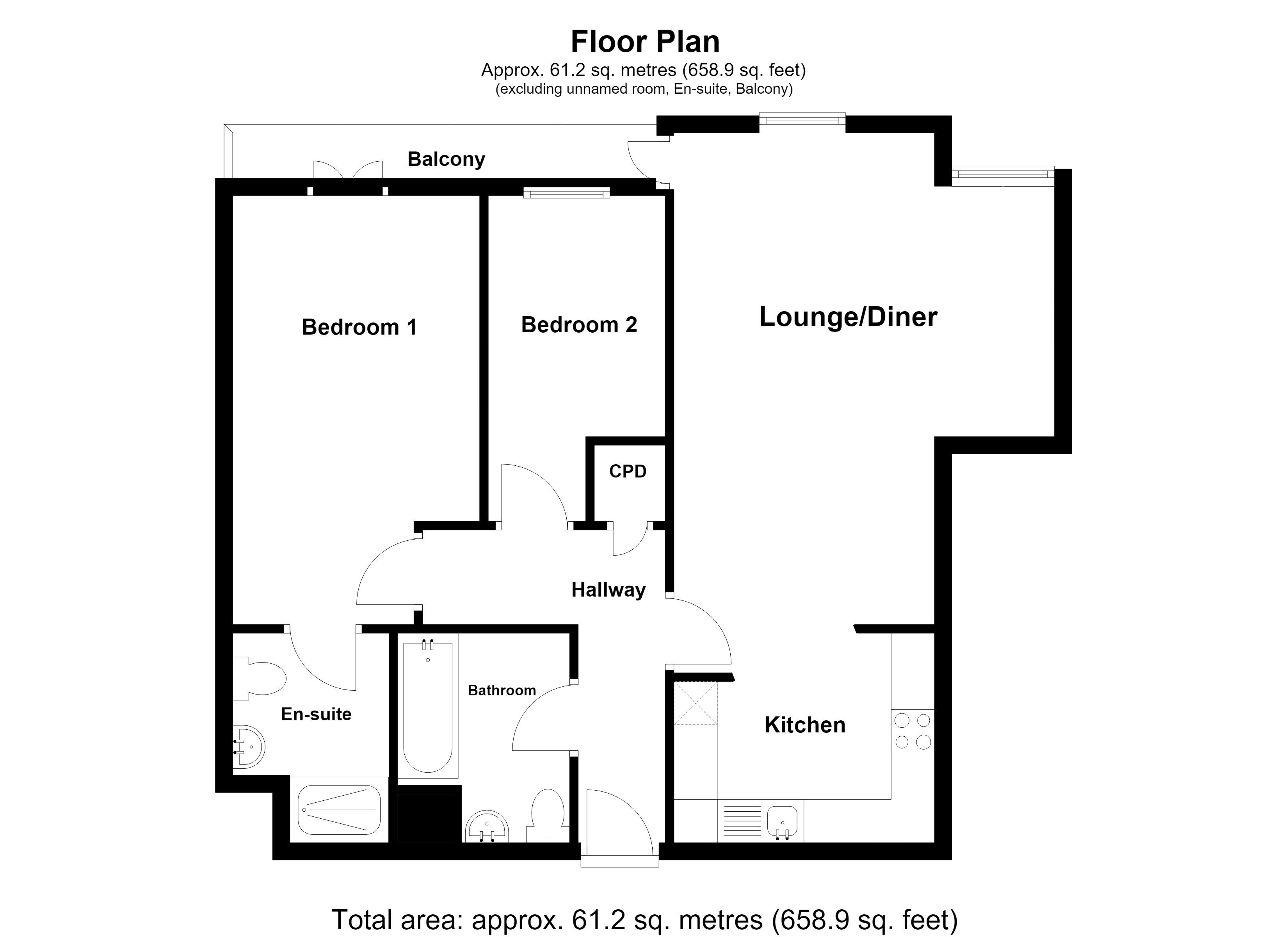 87, Drummond Grove, Ashford floorplan