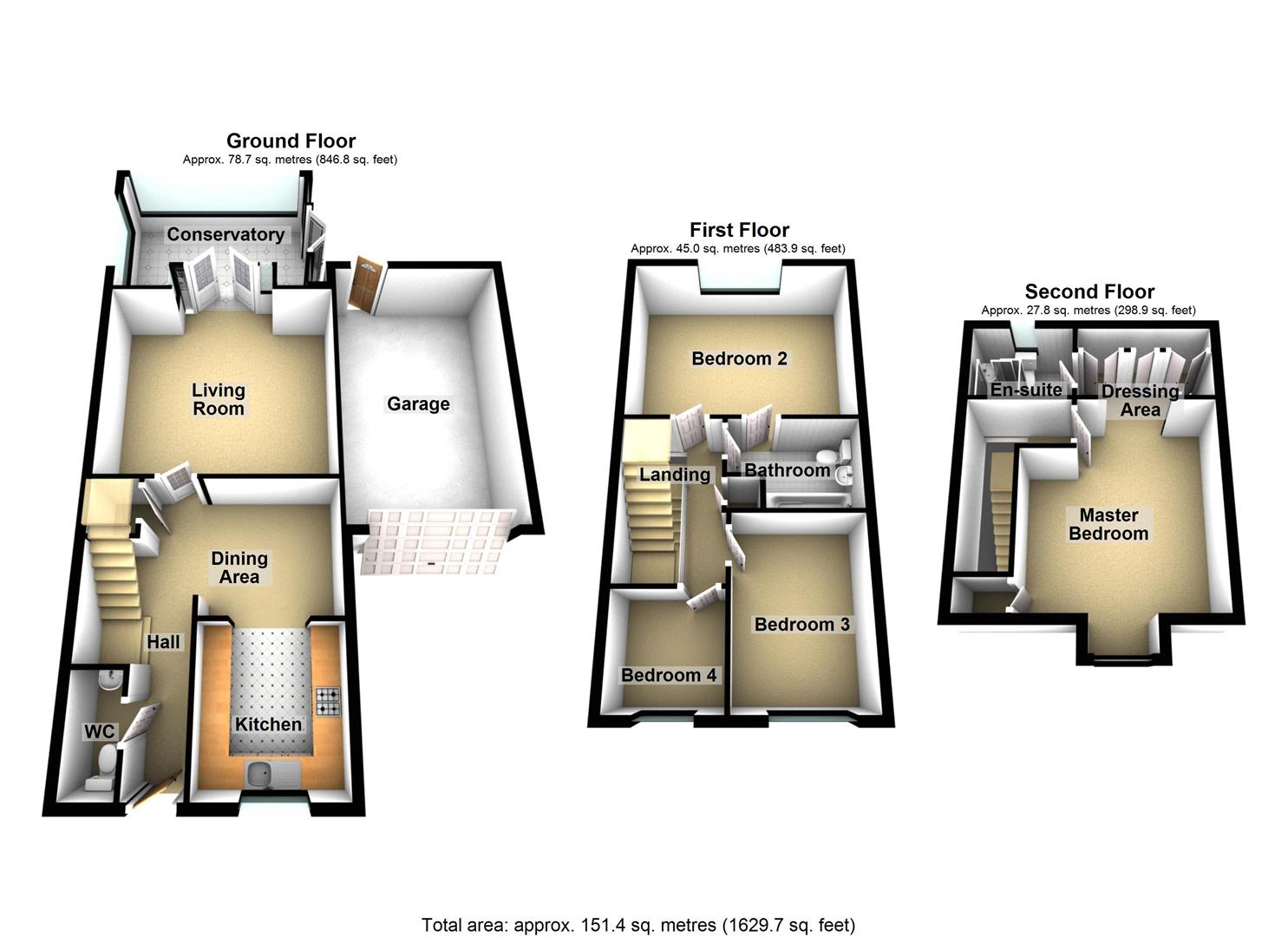 4 Bedrooms Town house for sale in Thomas Firr Close, Quorn, Loughborough LE12