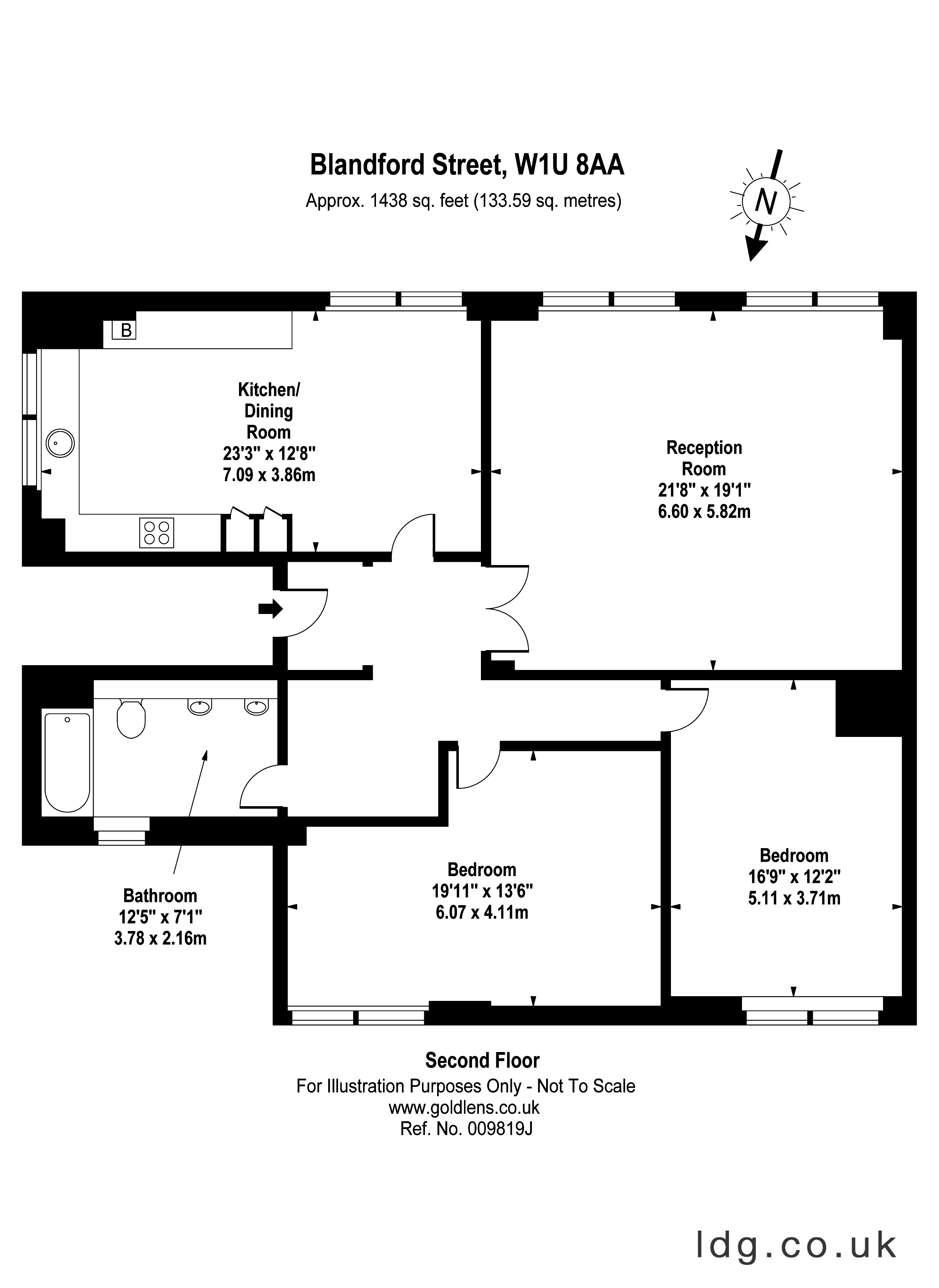 2 Bedrooms Flat to rent in Blandford Street, London W1U