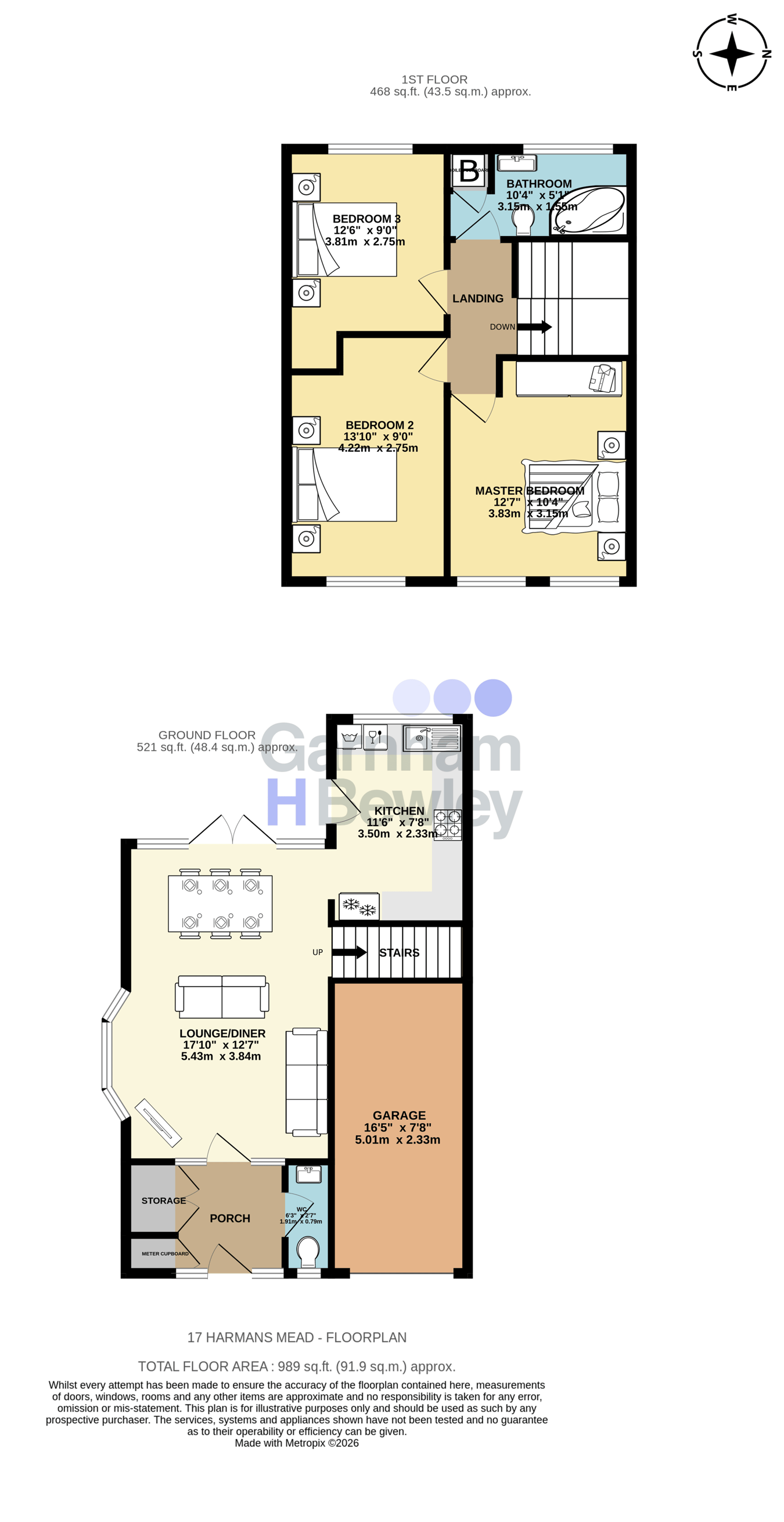 17, Harmans Mead, East Grinstead floorplan