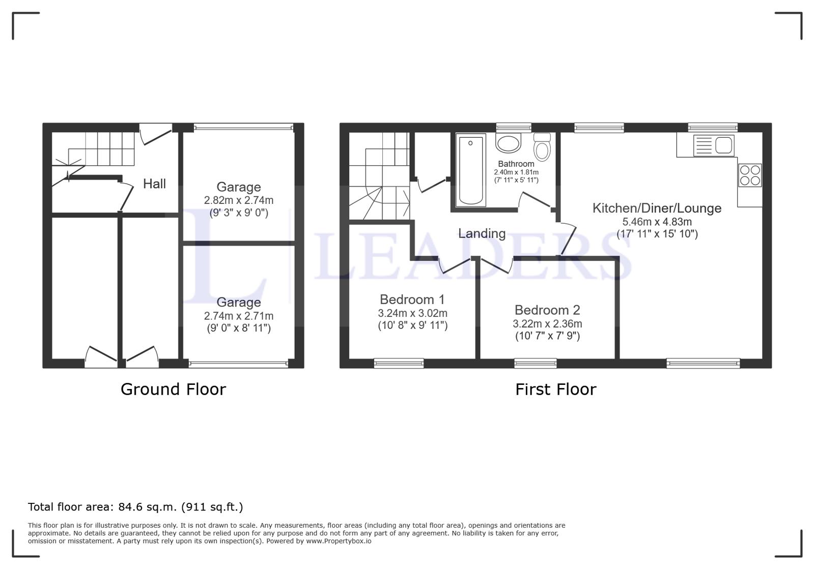 65, Willow Road, Bedfordshire floorplan