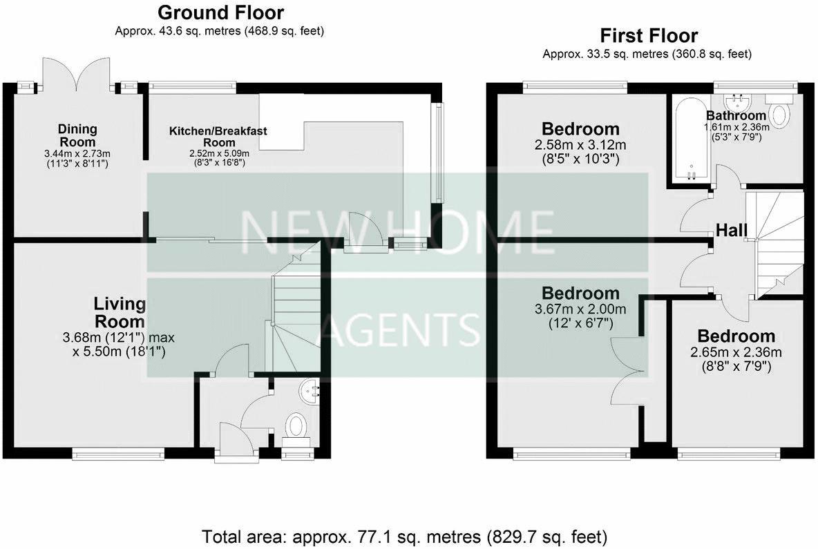 2, Larch Crescent, Grimsby floorplan