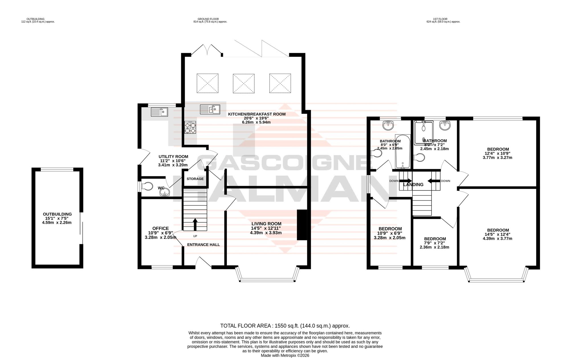 306 Glebelands Road, Sale floorplan