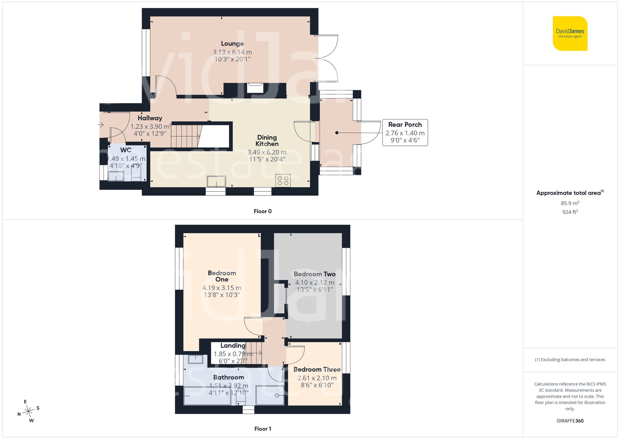 7 Broom Close, Nottingham floorplan