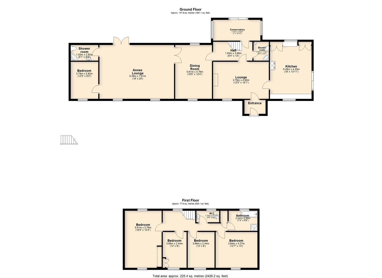Forge Cottage, Long Row, Tibenham floorplan