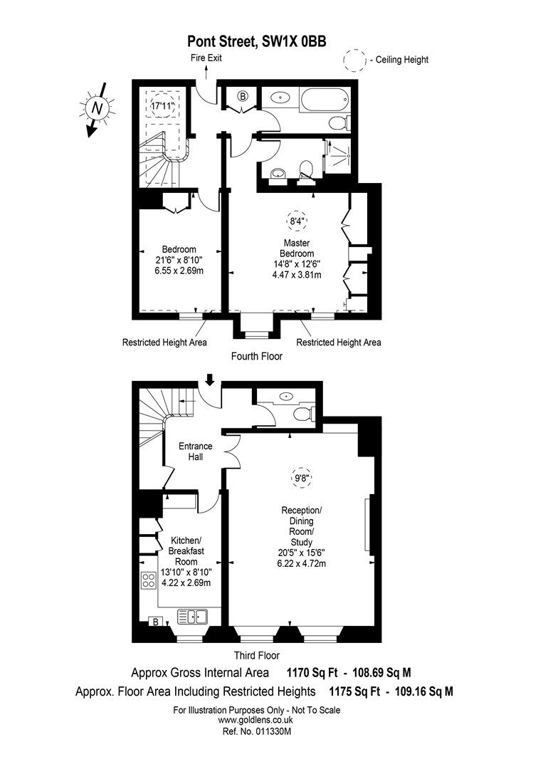 11, 31, Pont Street, London floorplan