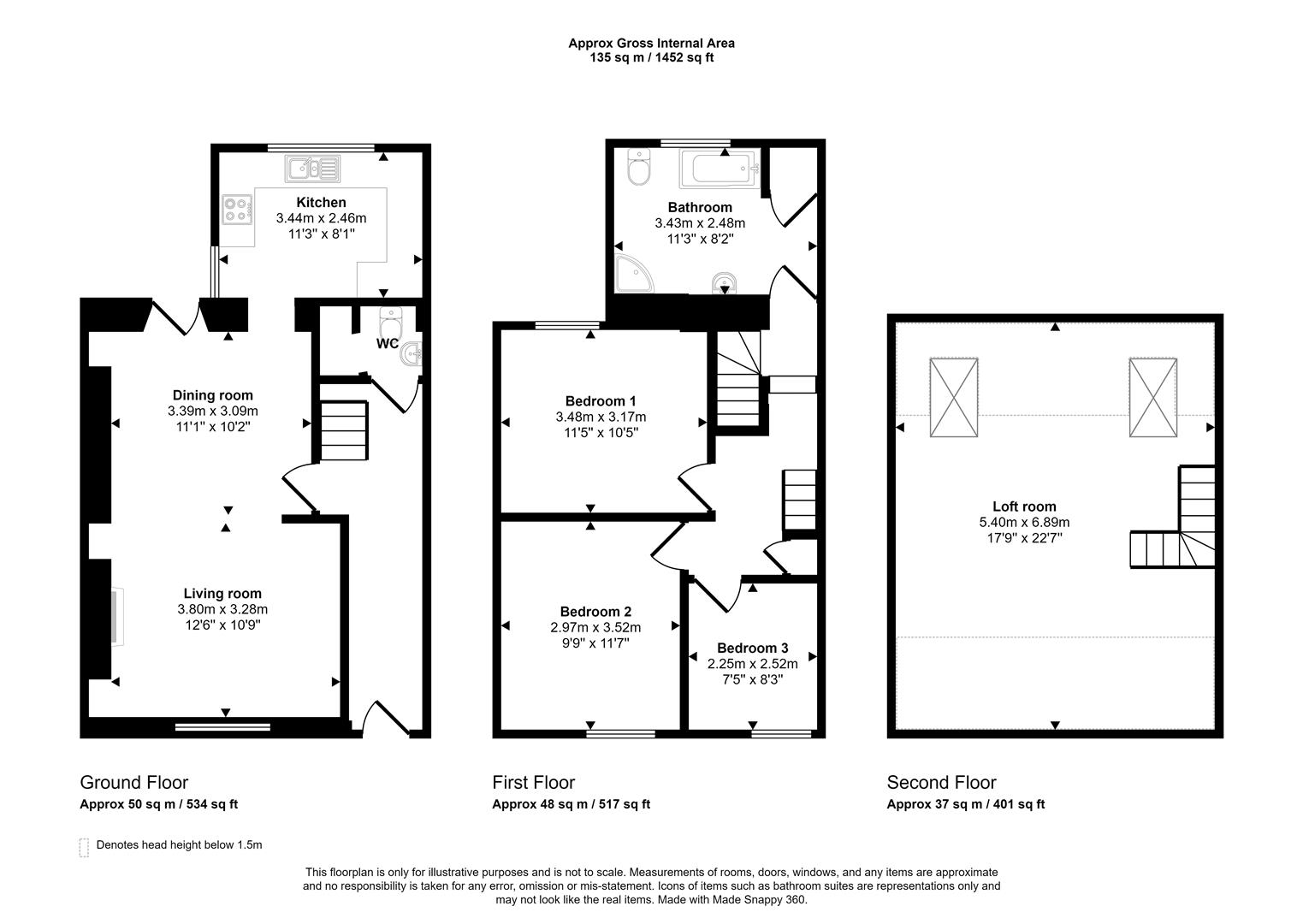 9, The Slade, Fishguard floorplan