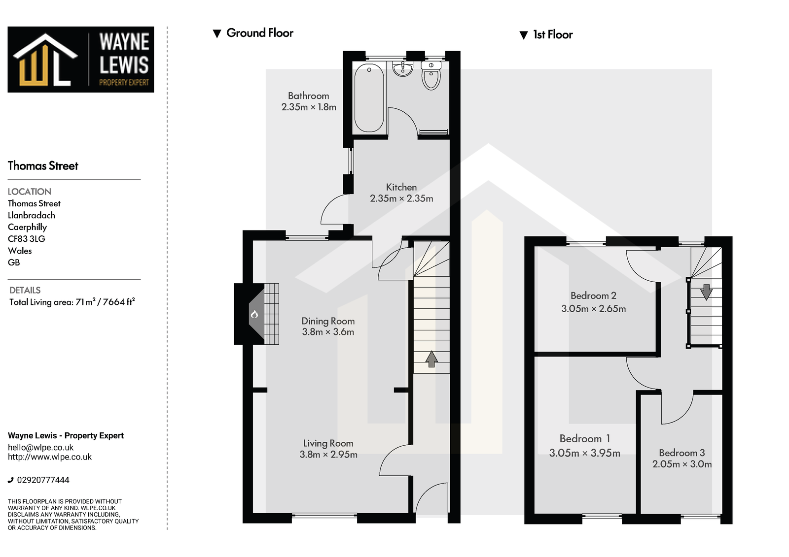 22, Thomas Street, Caerphilly floorplan