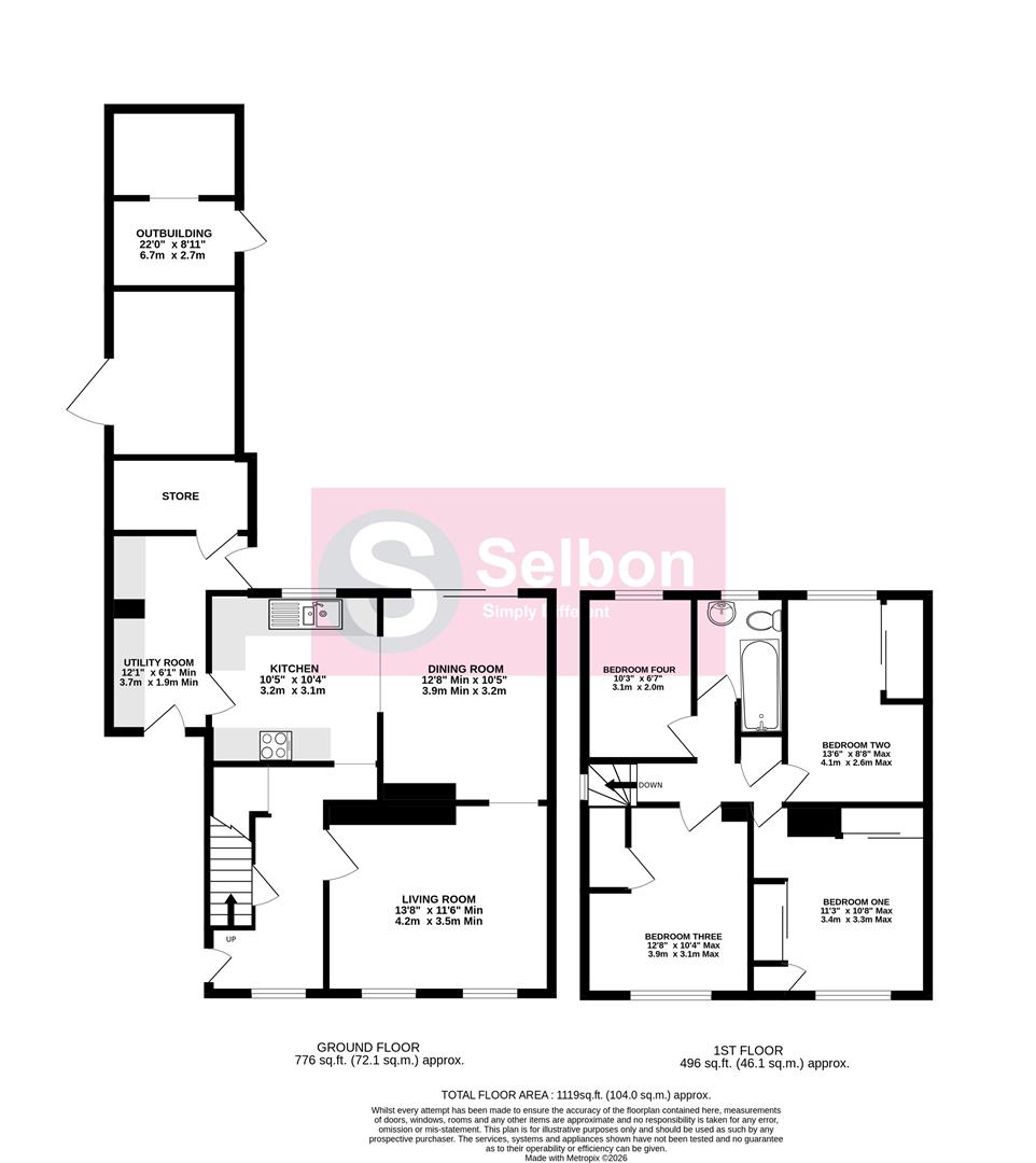 20, Hindell Close, Farnborough floorplan