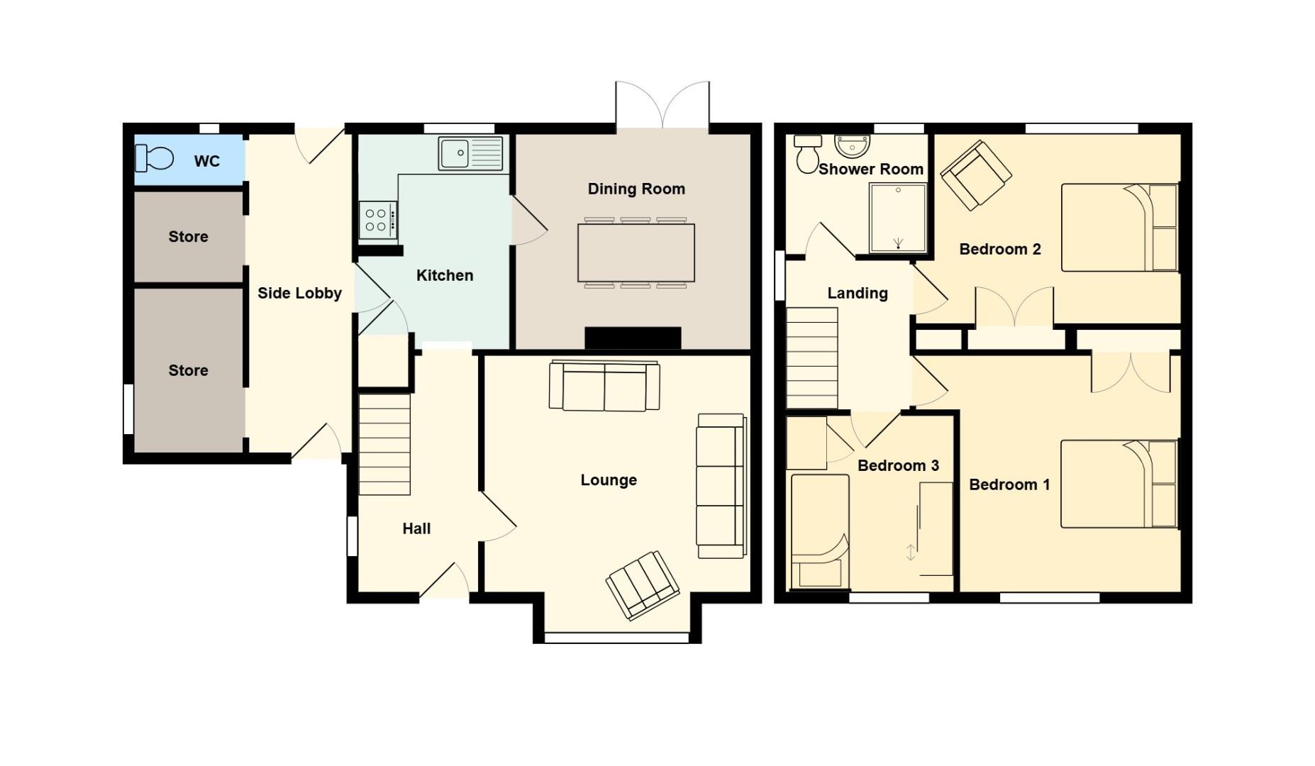 51, St. Davids Crescent, Penarth floorplan
