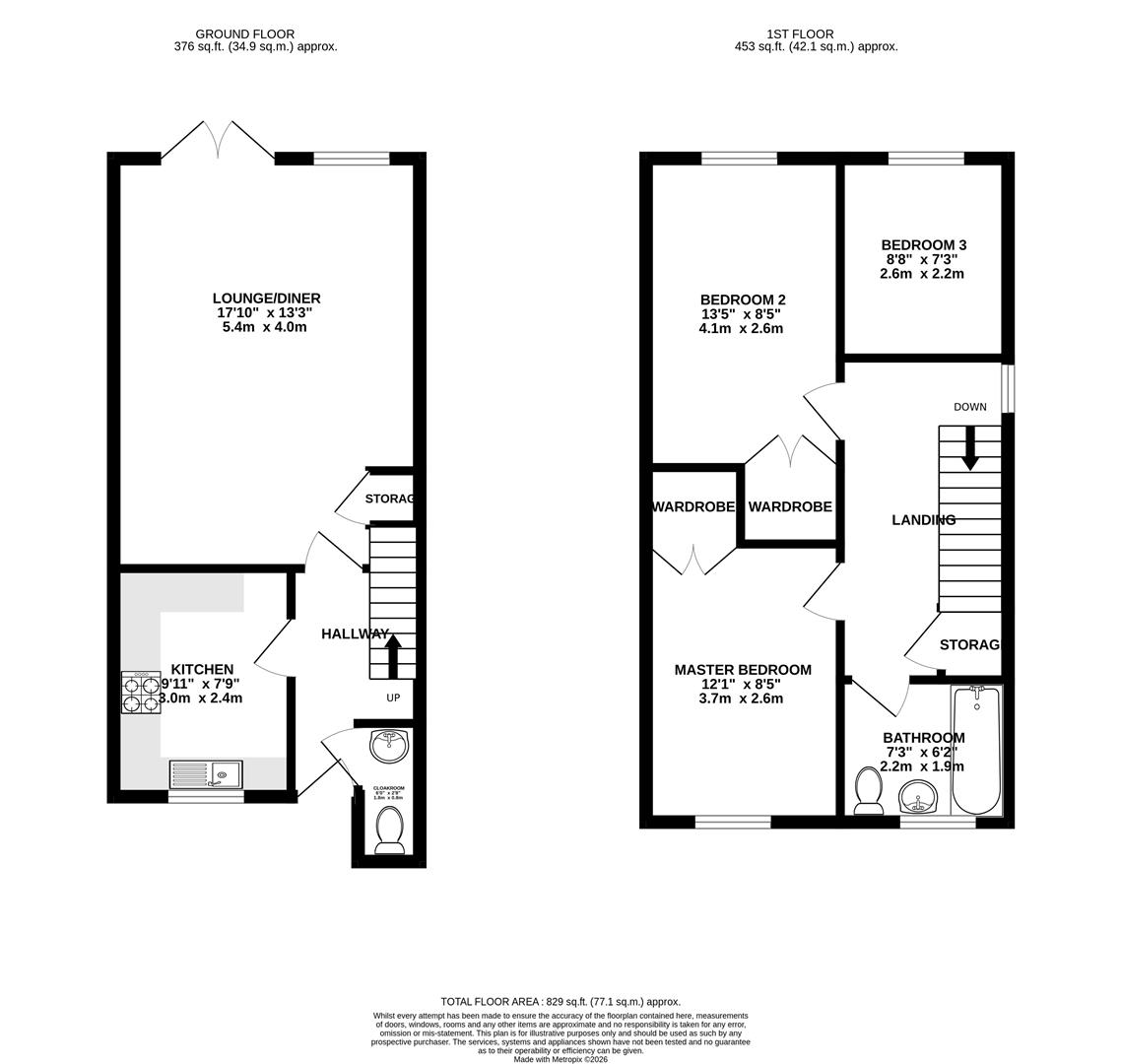 3, Elveroakes Way, Weymouth floorplan