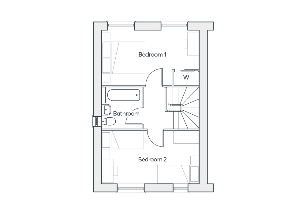 "The Kemble" at St. Leonards Avenue, Stafford ST17, 2 bedroom semidetached house for sale