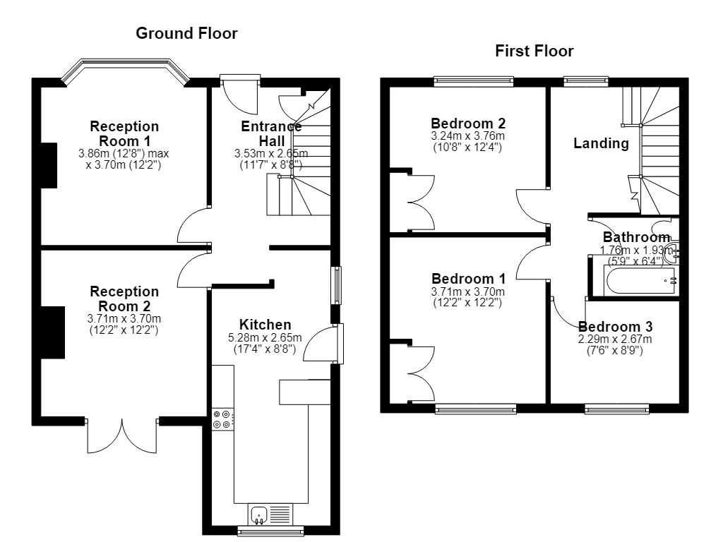 9, Rose Avenue, Preston floorplan