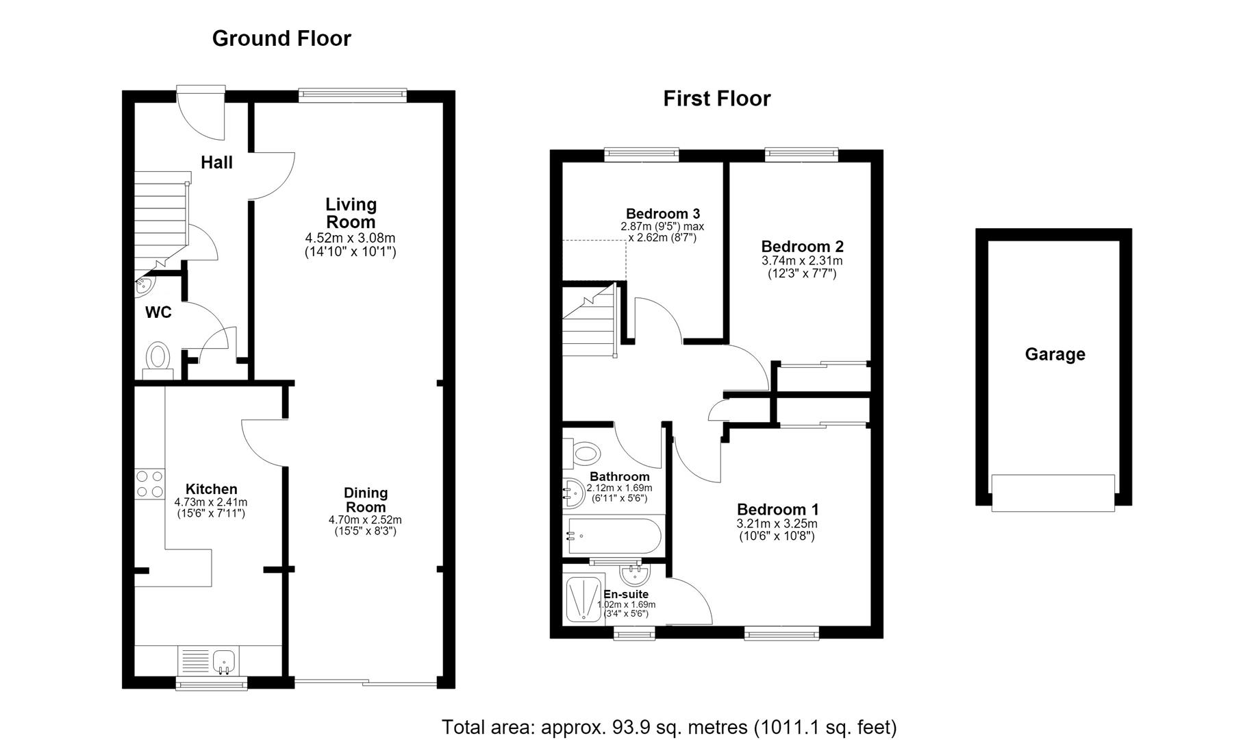 23, Coltsfoot Drive, Maidstone floorplan
