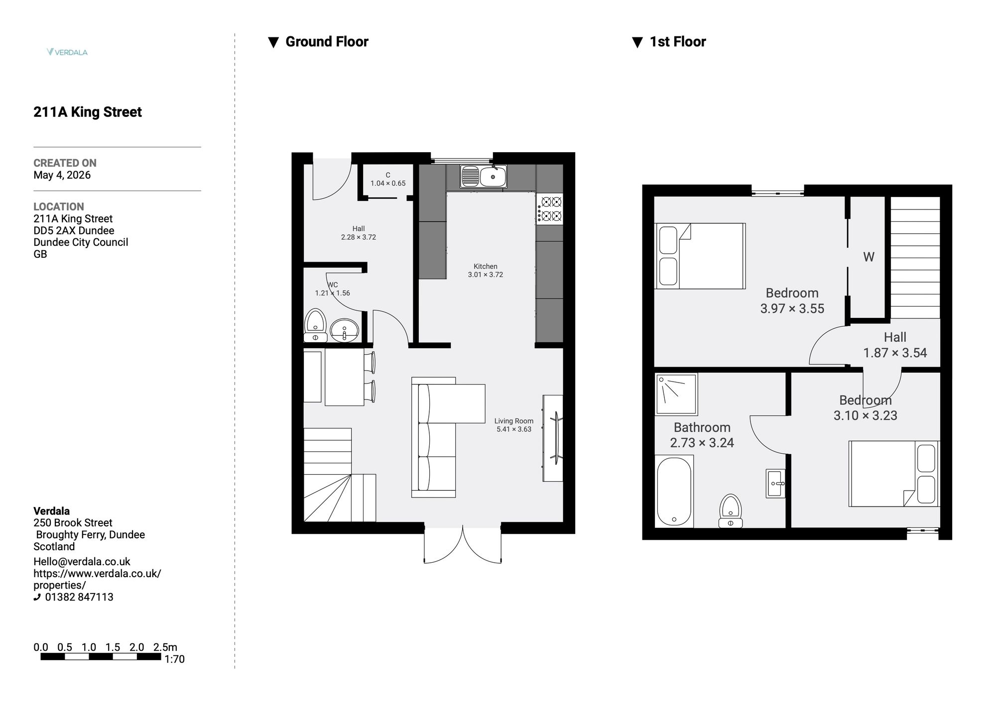 211a King Street, Dundee floorplan