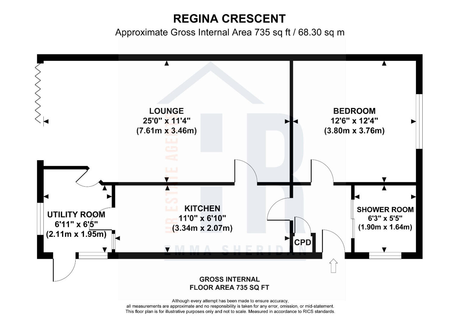 48, Regina Crescent, Coventry floorplan