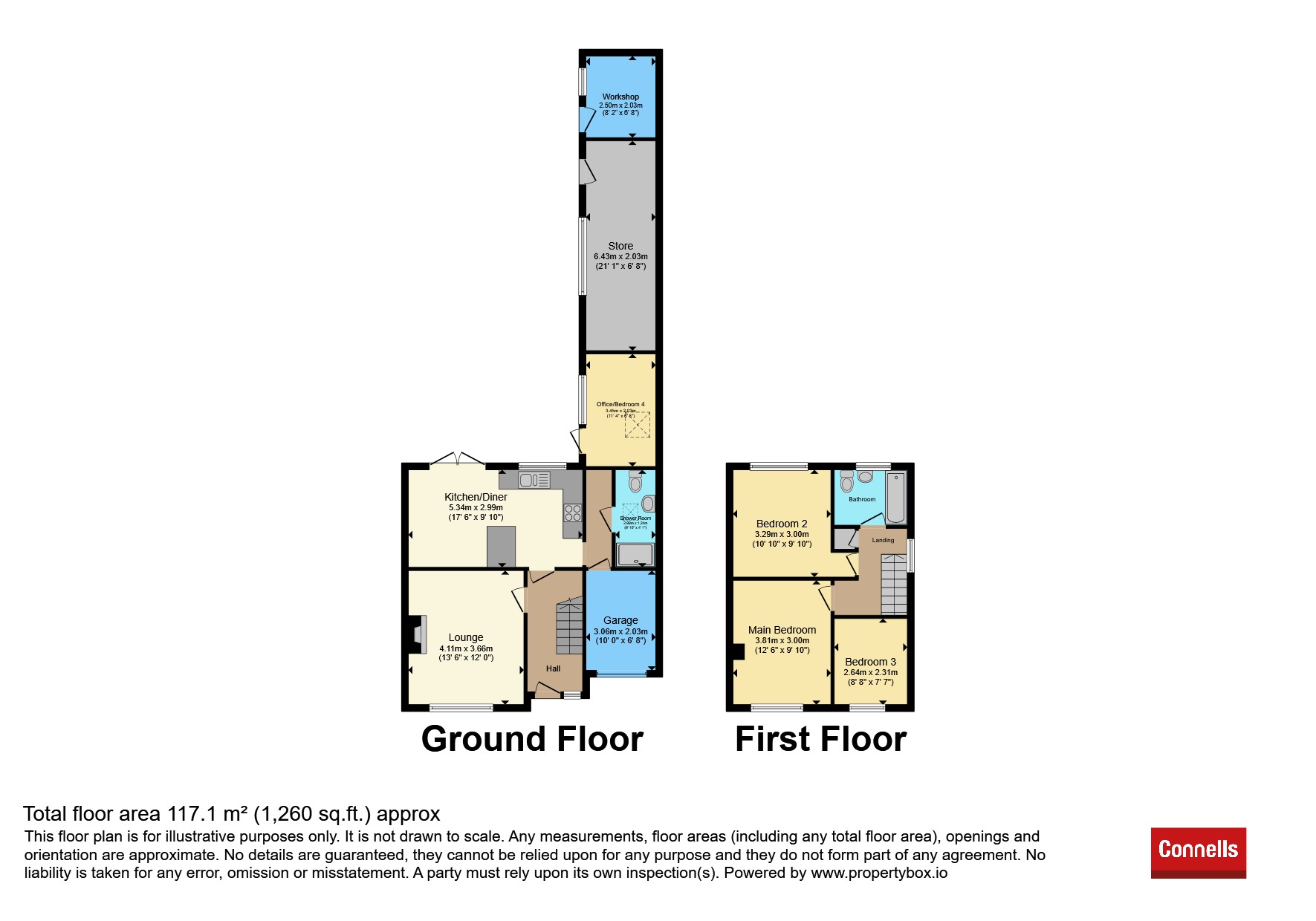 14, Acacia Grove, St. Neots floorplan