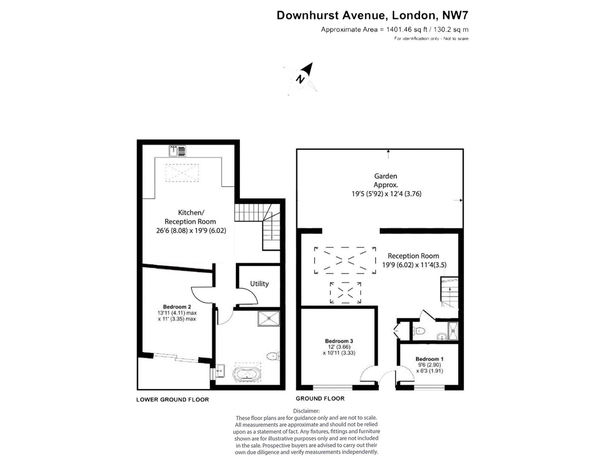 1a Downhurst Avenue, London floorplan