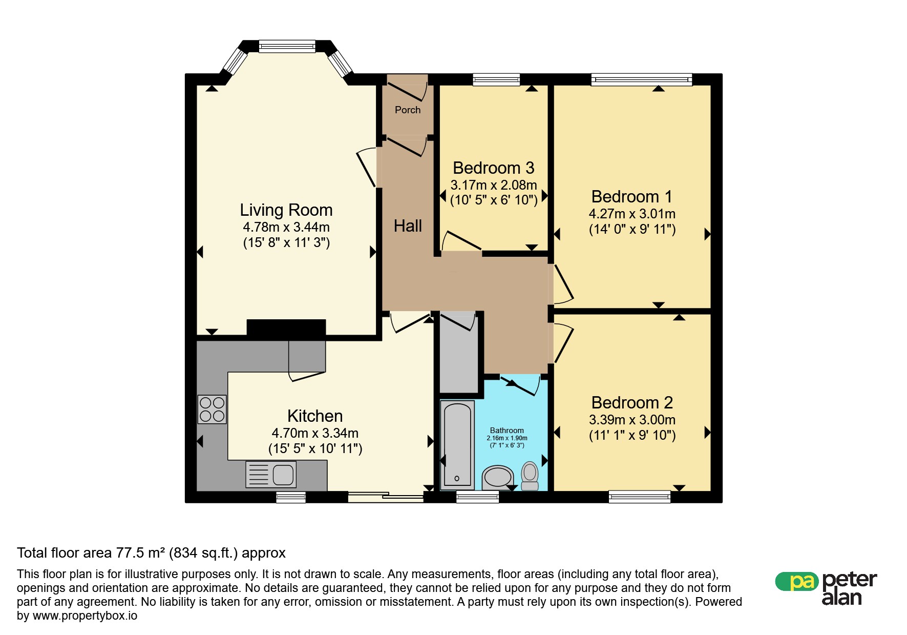 6, Springfield Rise, Barry floorplan