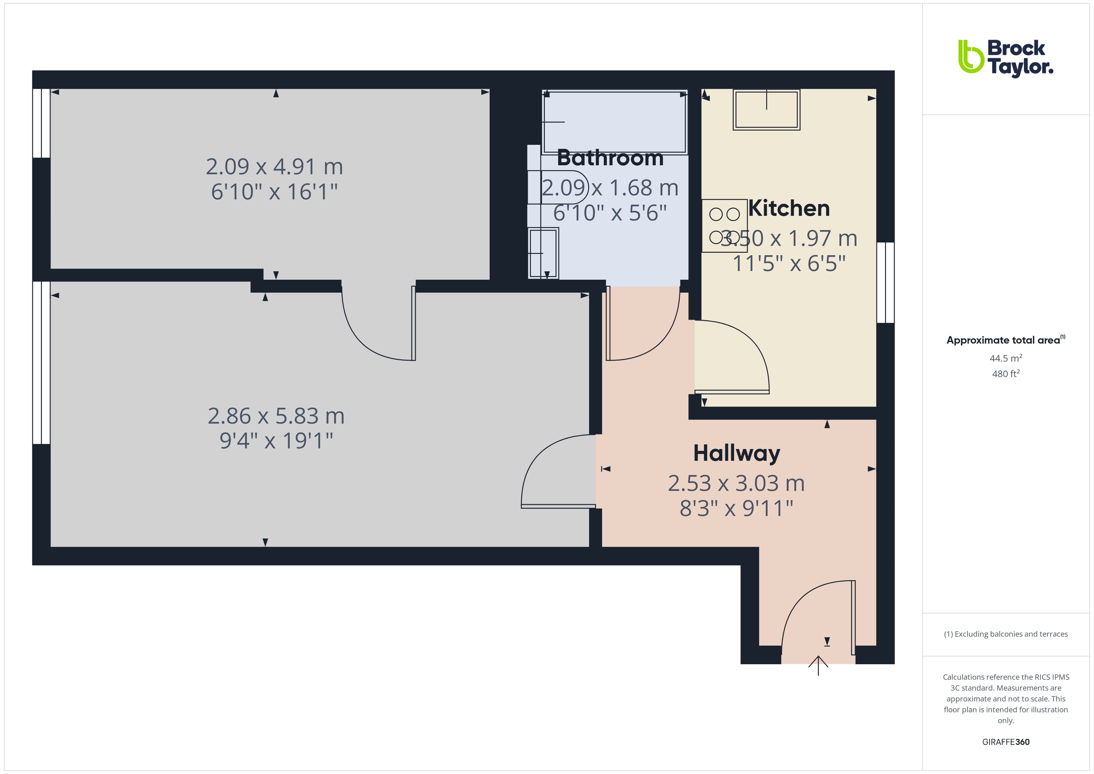 4, 7, Catherine Court, Burgess Hill floorplan