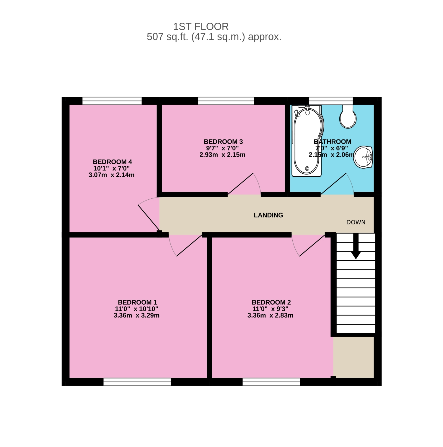 30, NORTHWAY, GOOLE floorplan