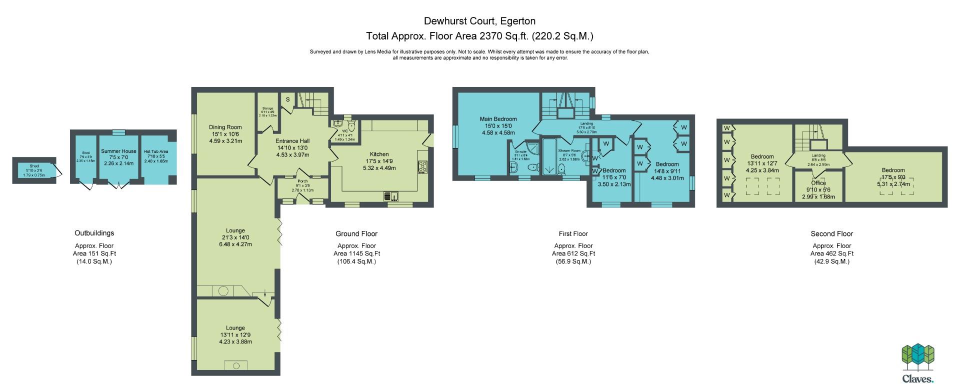 The Coach House, 6, Dewhurst Court, Egerton floorplan