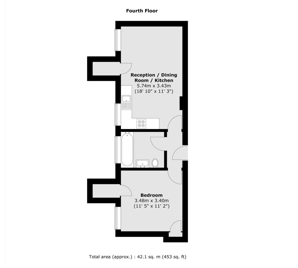 Flat 13, Thackeray House 1-3,, Culford Gardens, London floorplan