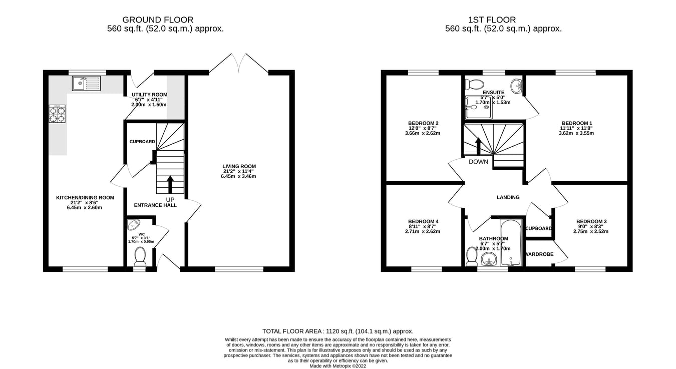 11, Mametz Grove, Abergavenny floorplan