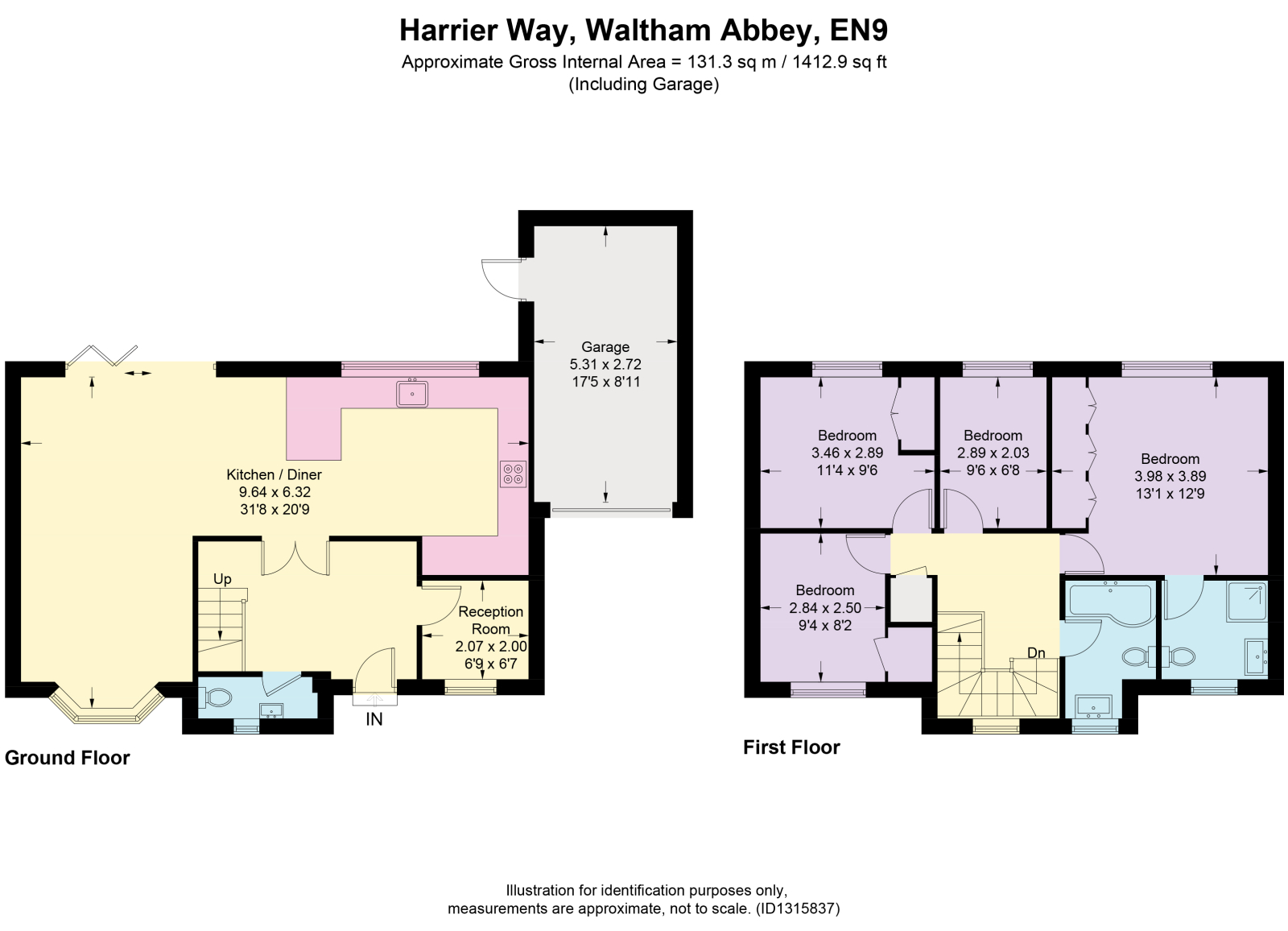 18 Harrier Way, Waltham Abbey floorplan