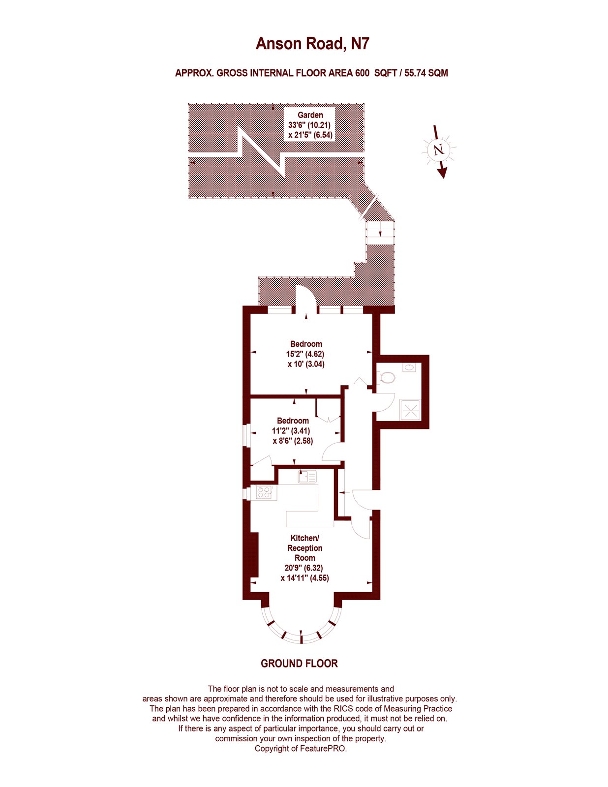 2 bed flat for sale in Anson Road, London N7 Zoopla