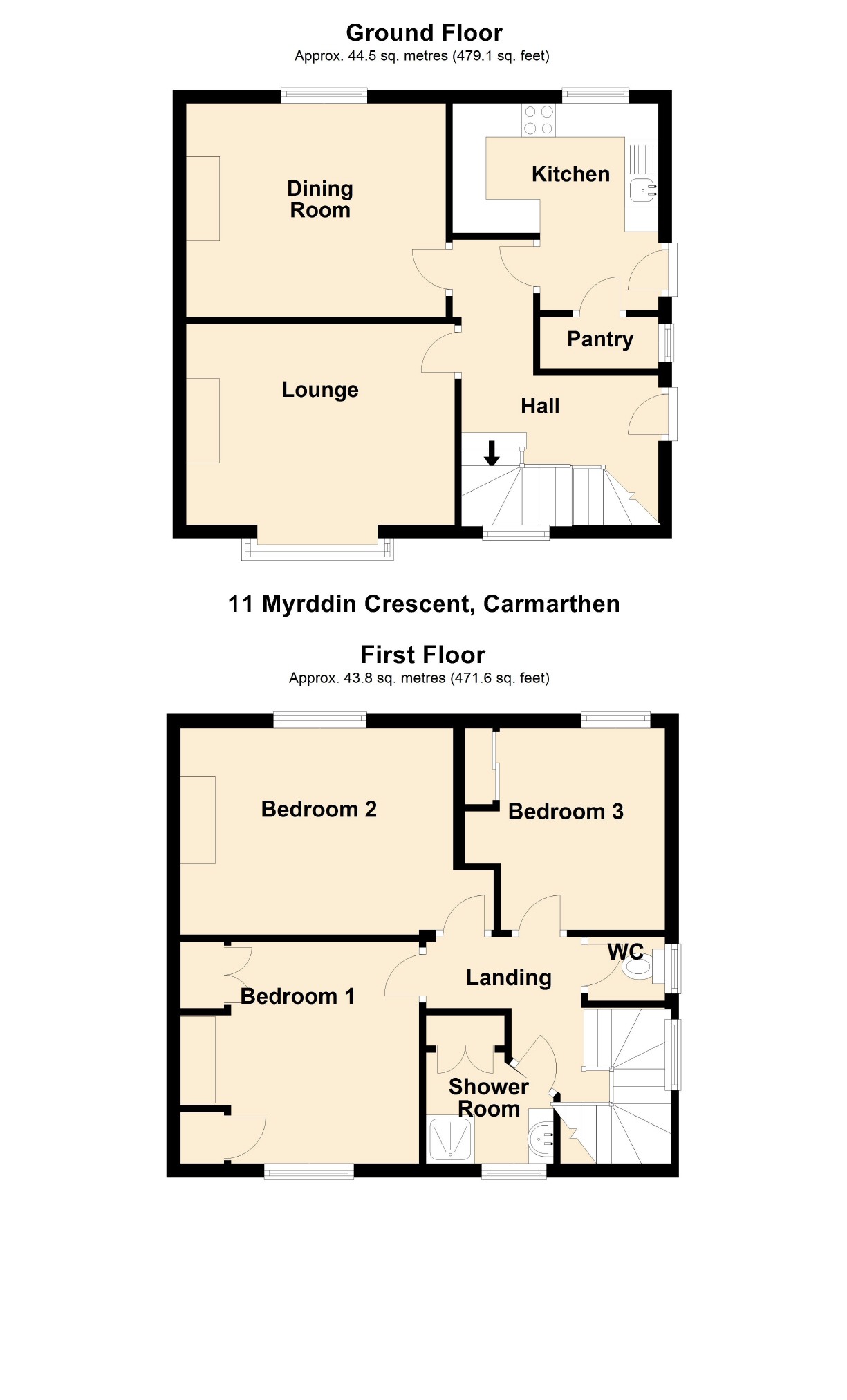 3 bed semidetached house for sale in Myrddin Crescent, Carmarthen SA31