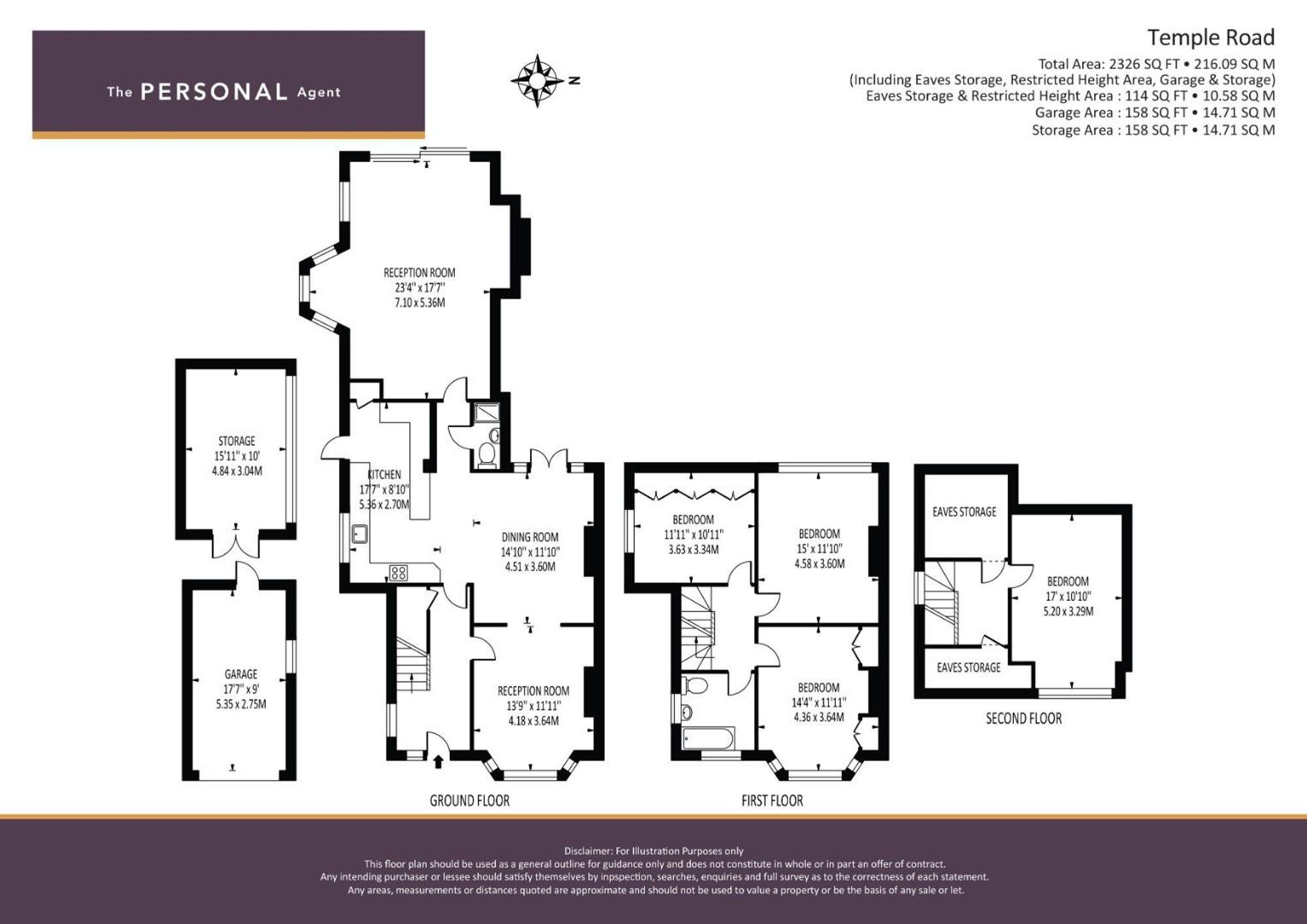 1 Temple Road, Epsom floorplan