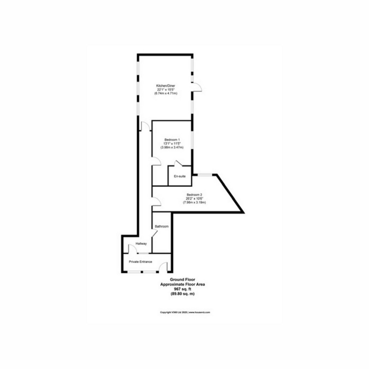 Flat Flat 5, 1, Silverdale Mount Avenue, Wirral floorplan