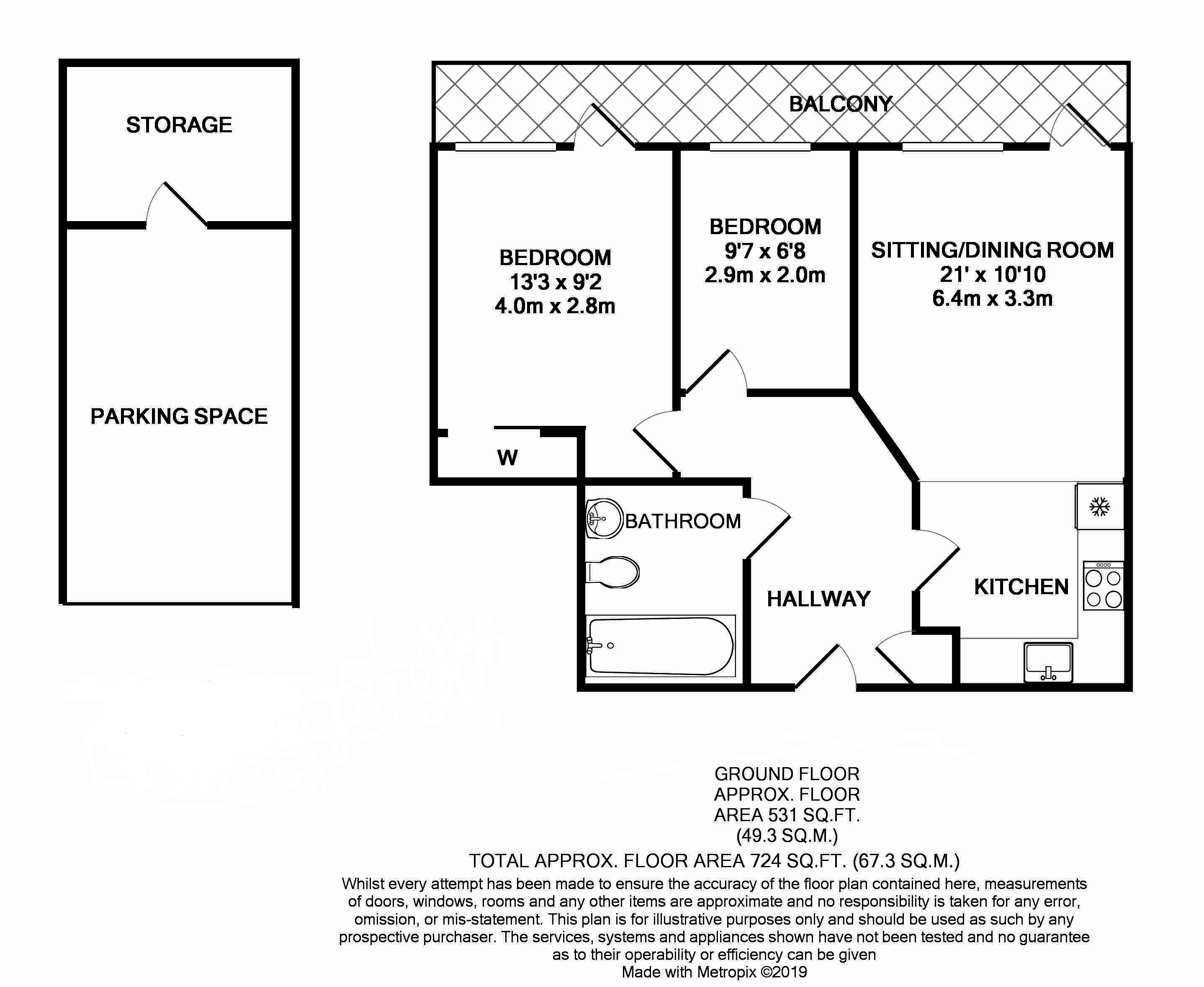 2 Bedrooms Flat for sale in Elder Court, Mead Lane, Hertford SG13